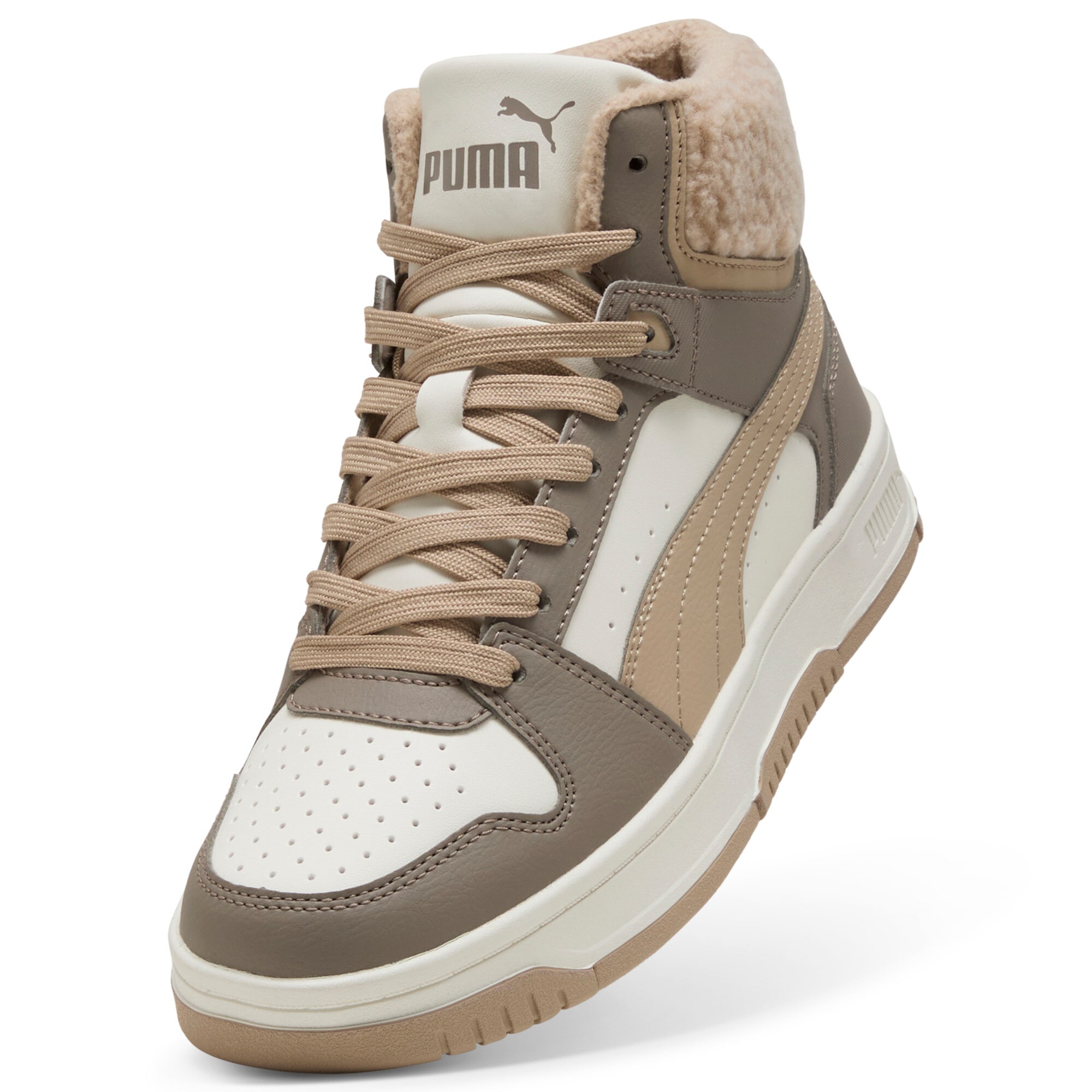 PUMA Sneakerboots »REBOUND SLAM MID COZY JR«  Winterschuhe, Schnürboots, Sneaker