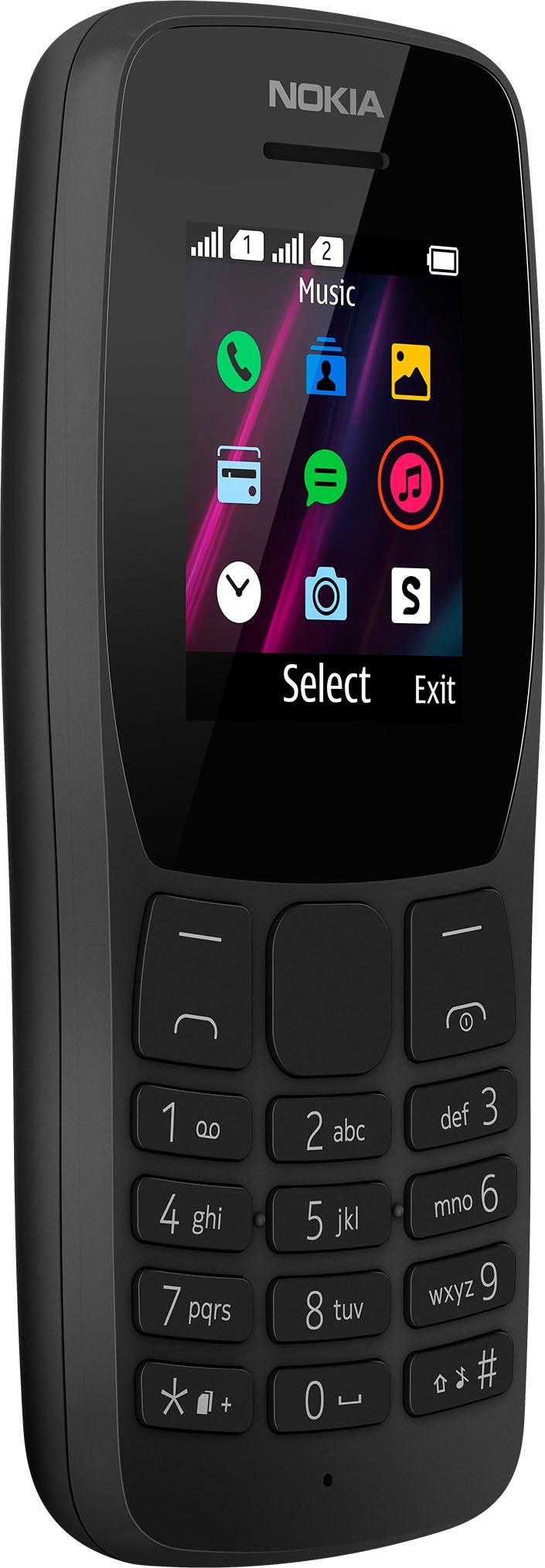 Nokia Handy »110«, schwarz, 4,49 cm/1,77 Zoll, 0,004 GB Speicherplatz