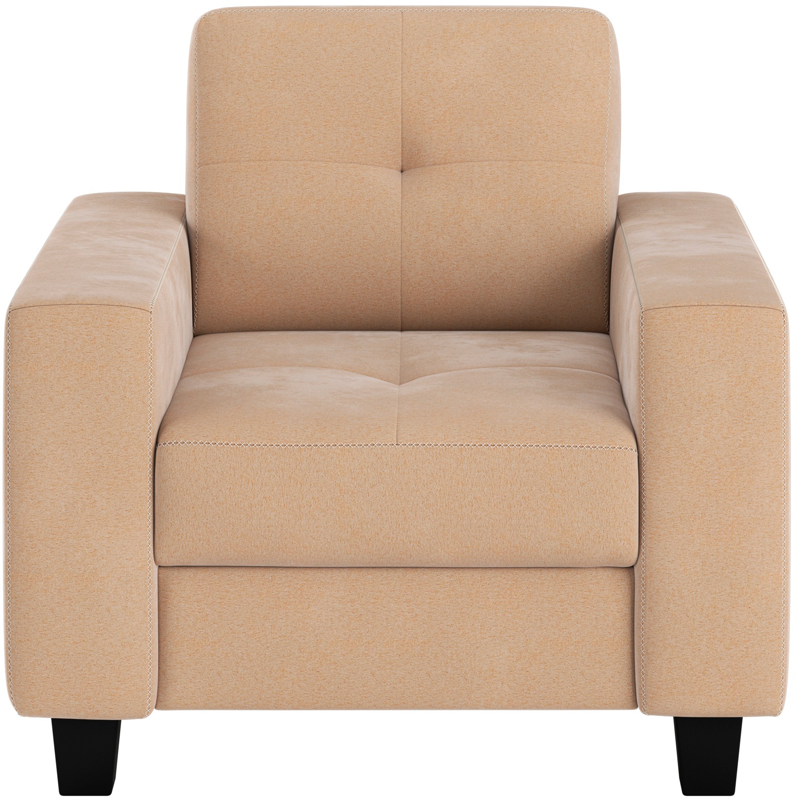 Home affaire Sessel "Varese" Kreuznaht in beige günstig online kaufen