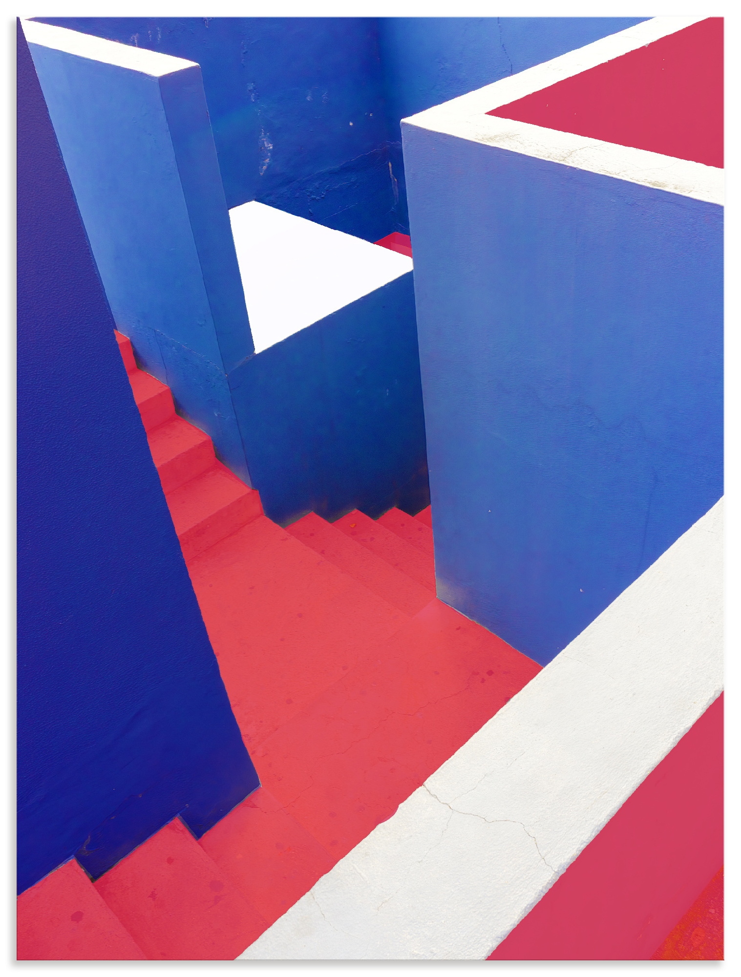 Wandbild ARTLAND "staircase", farbe bild(er): blau, B:60cm H:80cm, Alu Dibond, Bilder, als Alubild, Leinwandbild, Poster, Wandaufkleber in verschied. Größen