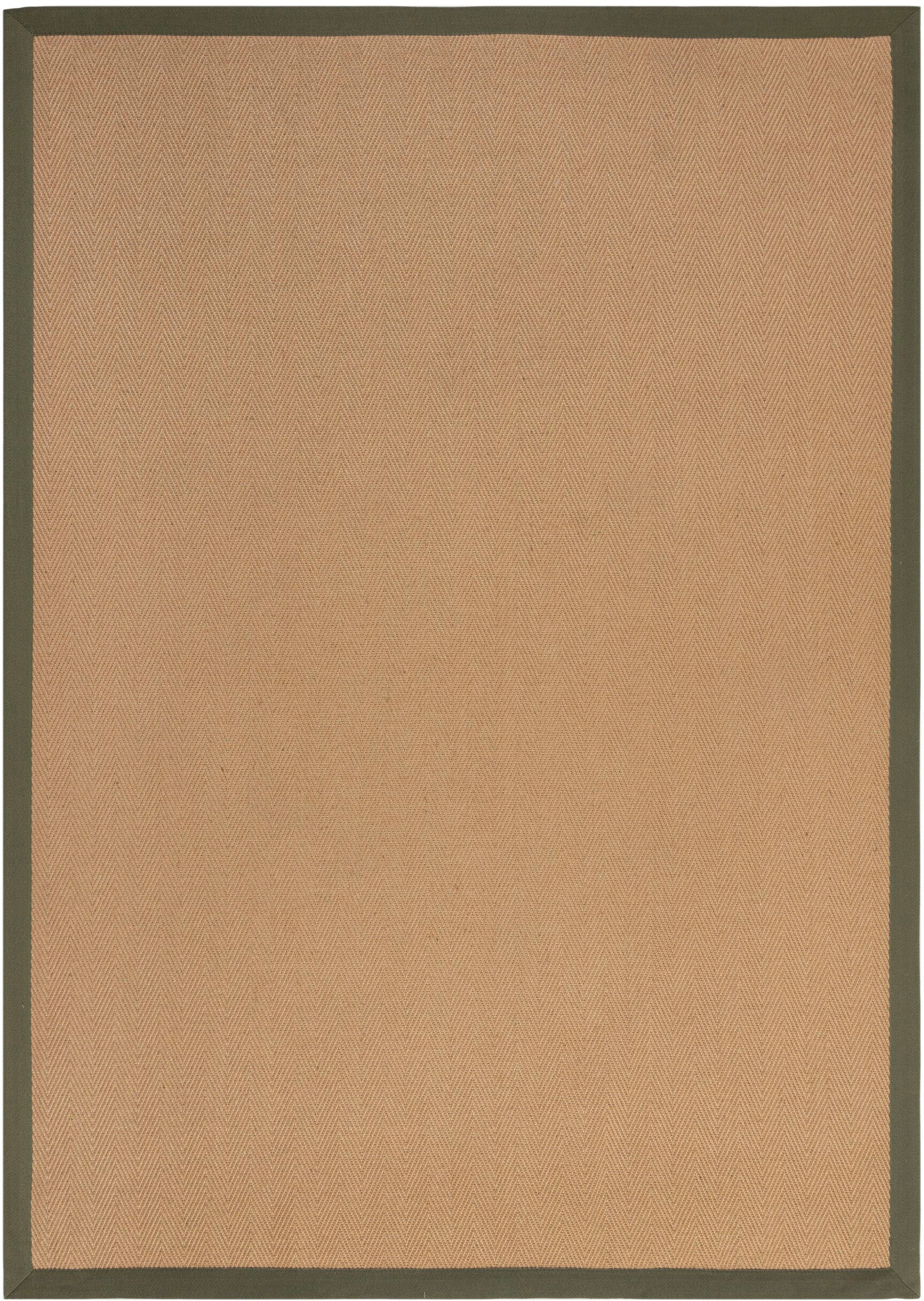 FLAIR RUGS Teppich "Kira mit Fischgrätmuster, aus Jute" rechteckig 3 mm Höhe