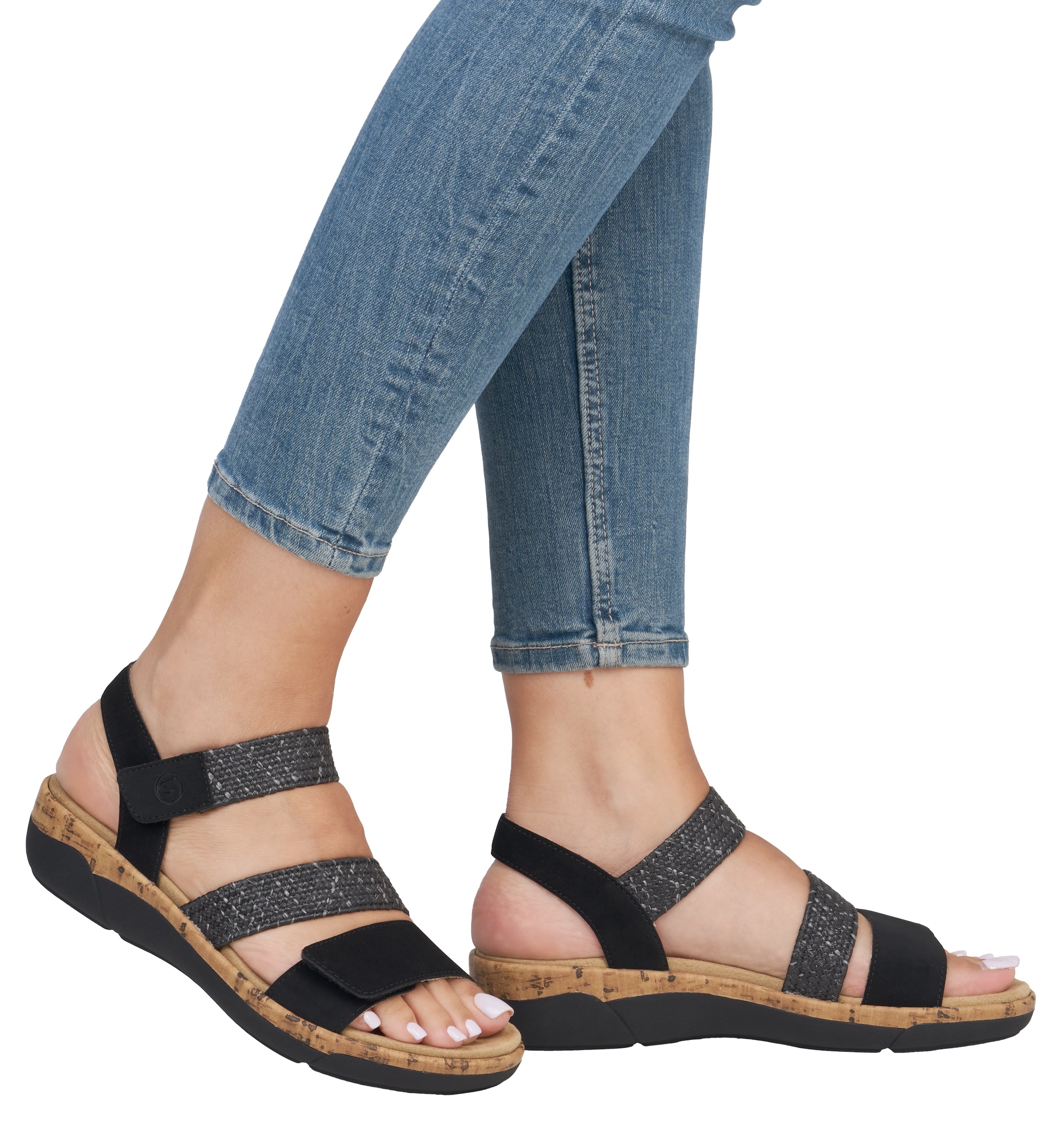 Remonte Keilsandalette, Riemchensandale, Bequemschuh, Sommerschuh mit Soft-Fußbett