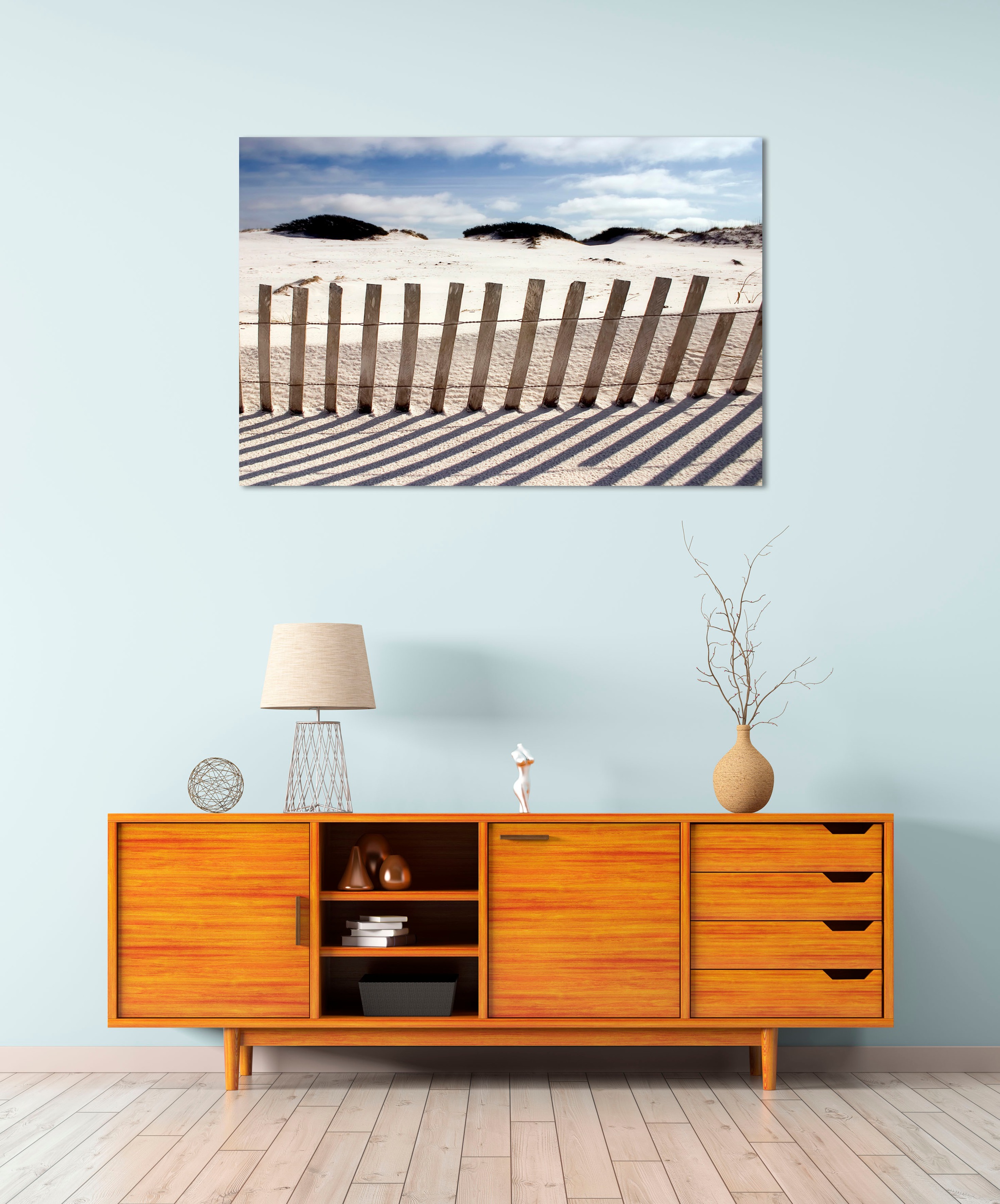 queence Acrylglasbild "Erold", Strand-Himmel-Düne-Deutschland-Gräser-Spa, ( günstig online kaufen