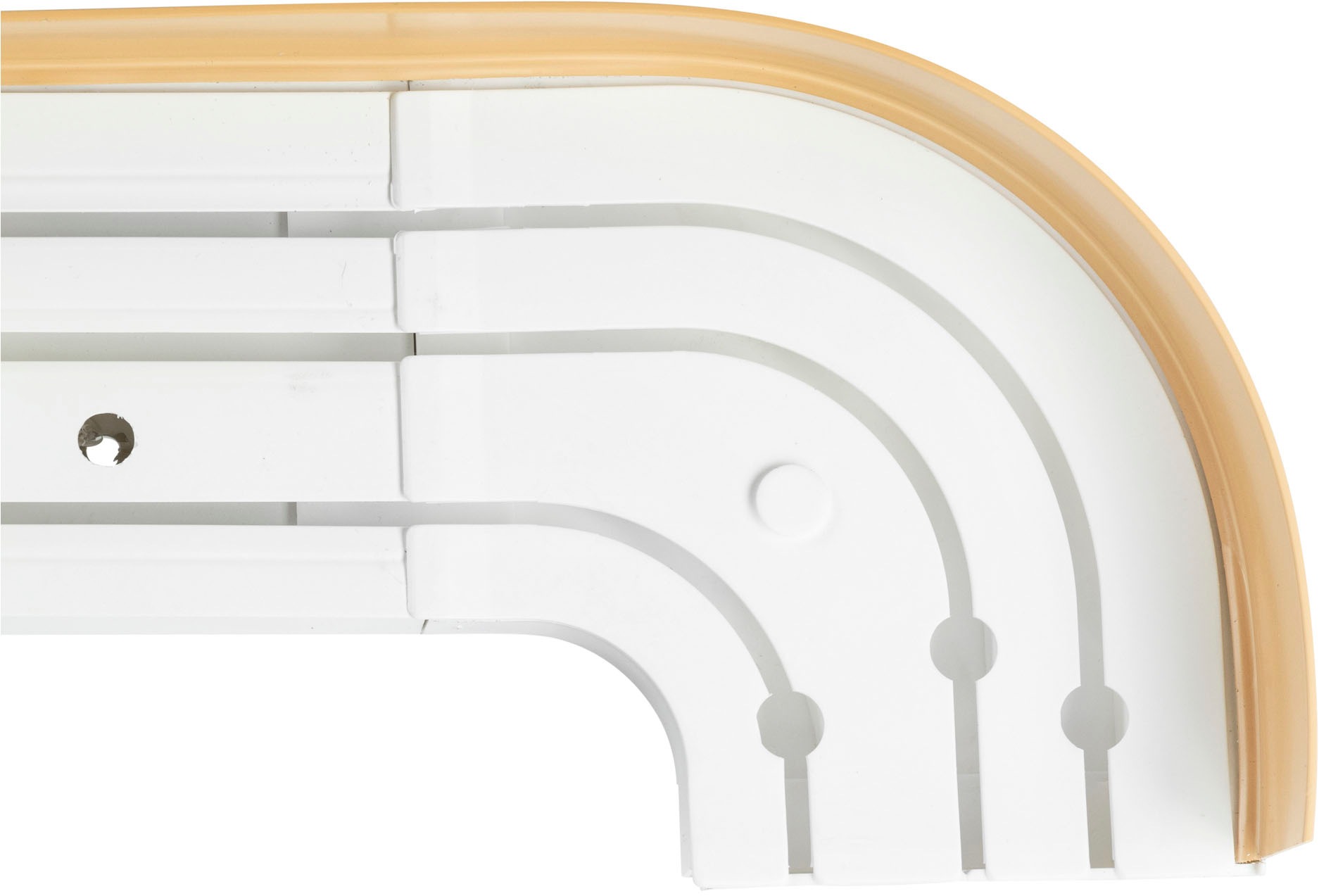 Thumbnail - SN DECO GROUP Vorhangschiene "SH3" 3 läufig-läufig Fixmaß Set 3-läufig, inkl. Rundbögen, Blende 7,5 cm, vorgebohrt, Inne...