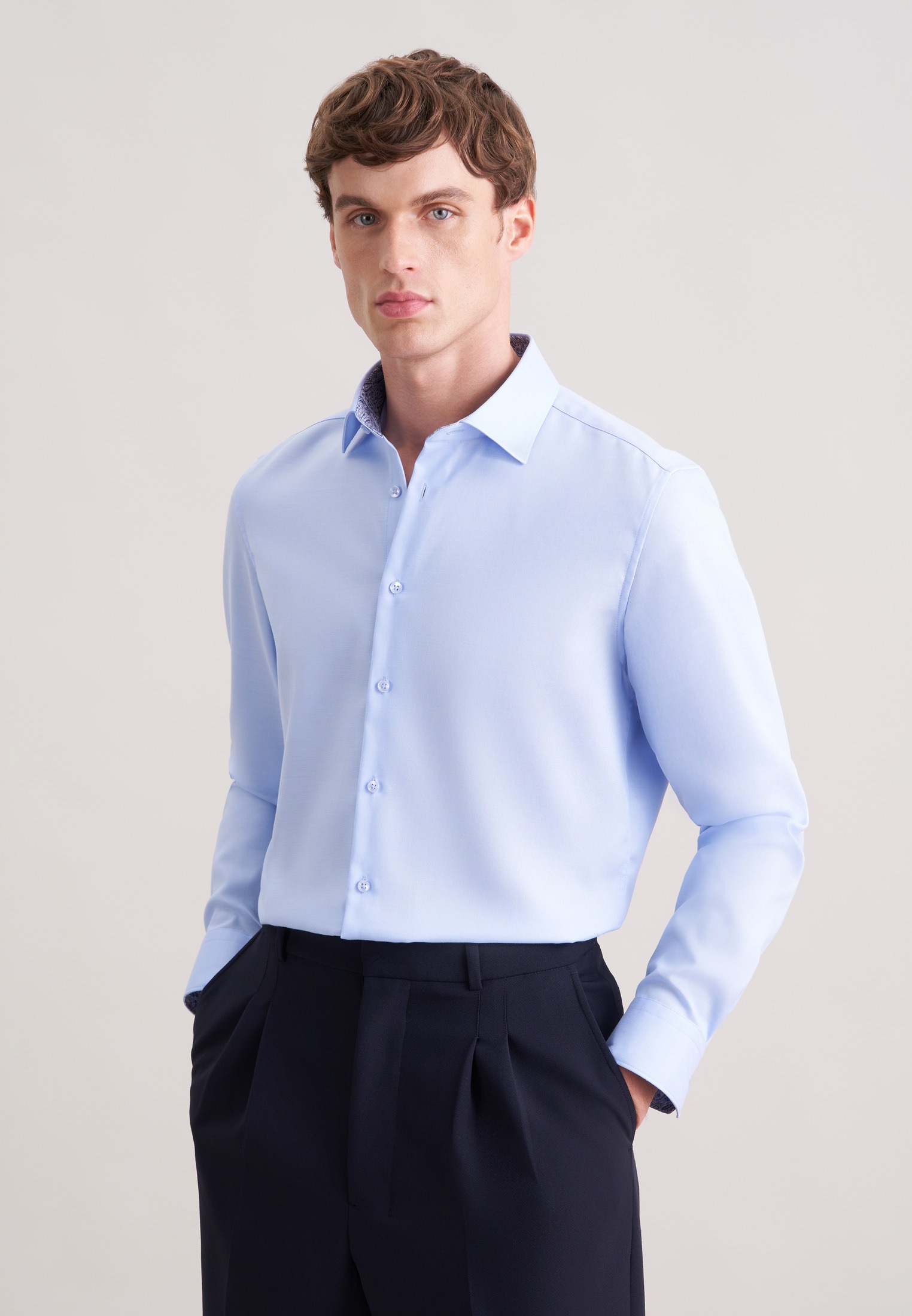 seidensticker Businesshemd "Schwarze Rose" Slim 1/1 Extra lang Kentkragen U günstig online kaufen