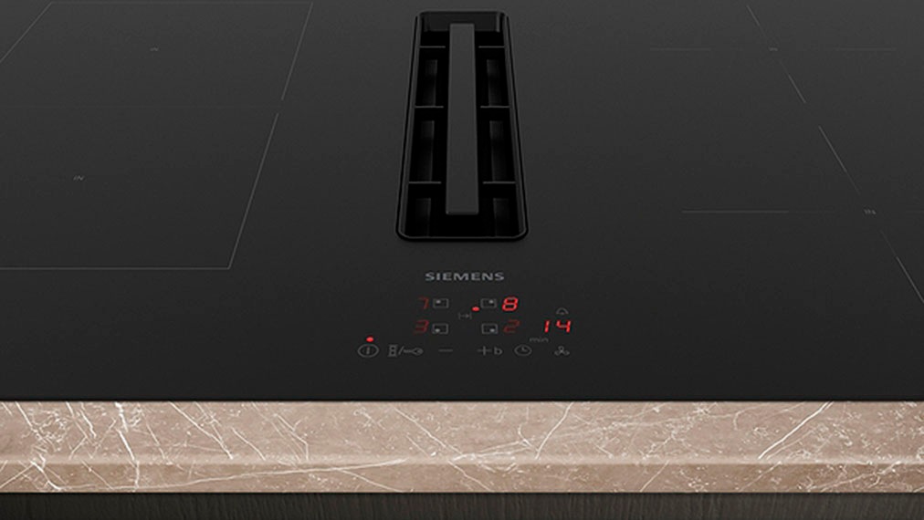 Siemens ED811BS16E Induction Hob with Extractor Black 80.2cm 2