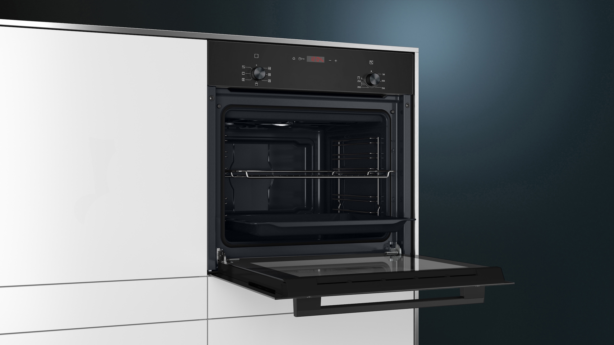 SIEMENS Backofen iQ100 »HB013FBB1«, 3D-Heißluft für gleichmäßige Hitzeverteilung & perfekte Ergebnisse