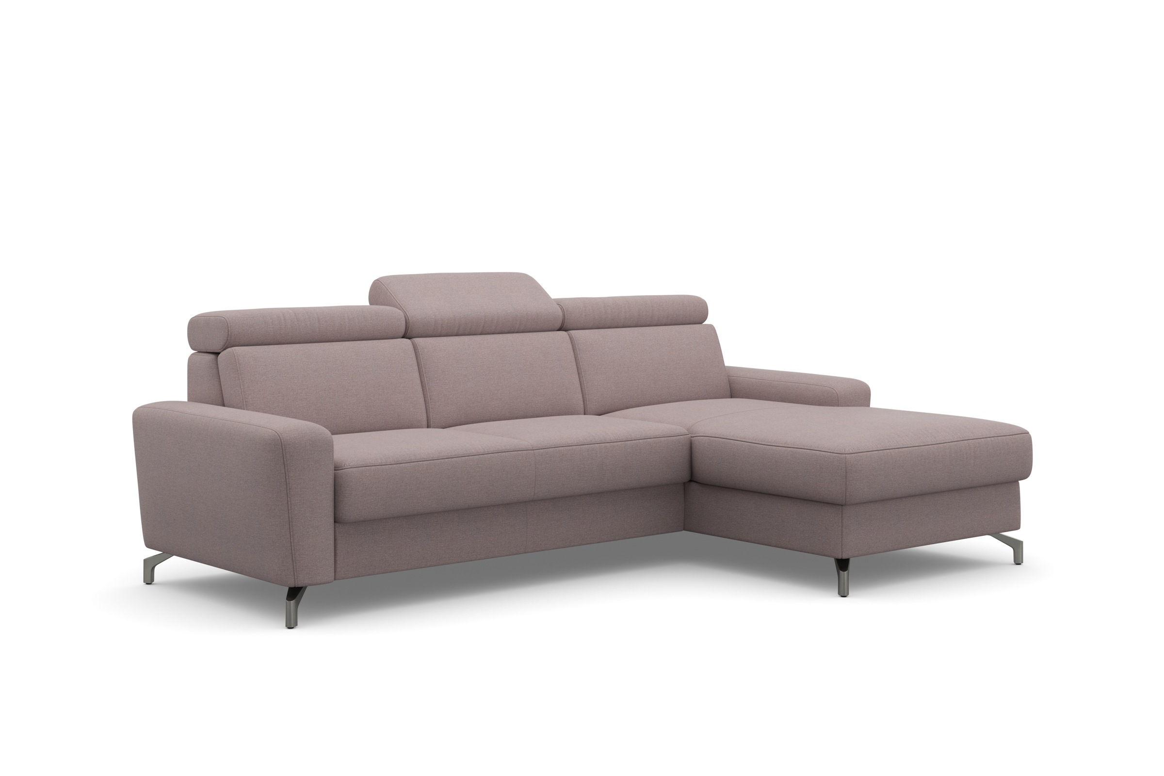 sit&more Ecksofa »Scarlett L-Form«, inklusive Kopfteilverstellung, wahlweise mit Bettfunktion, Bettkasten