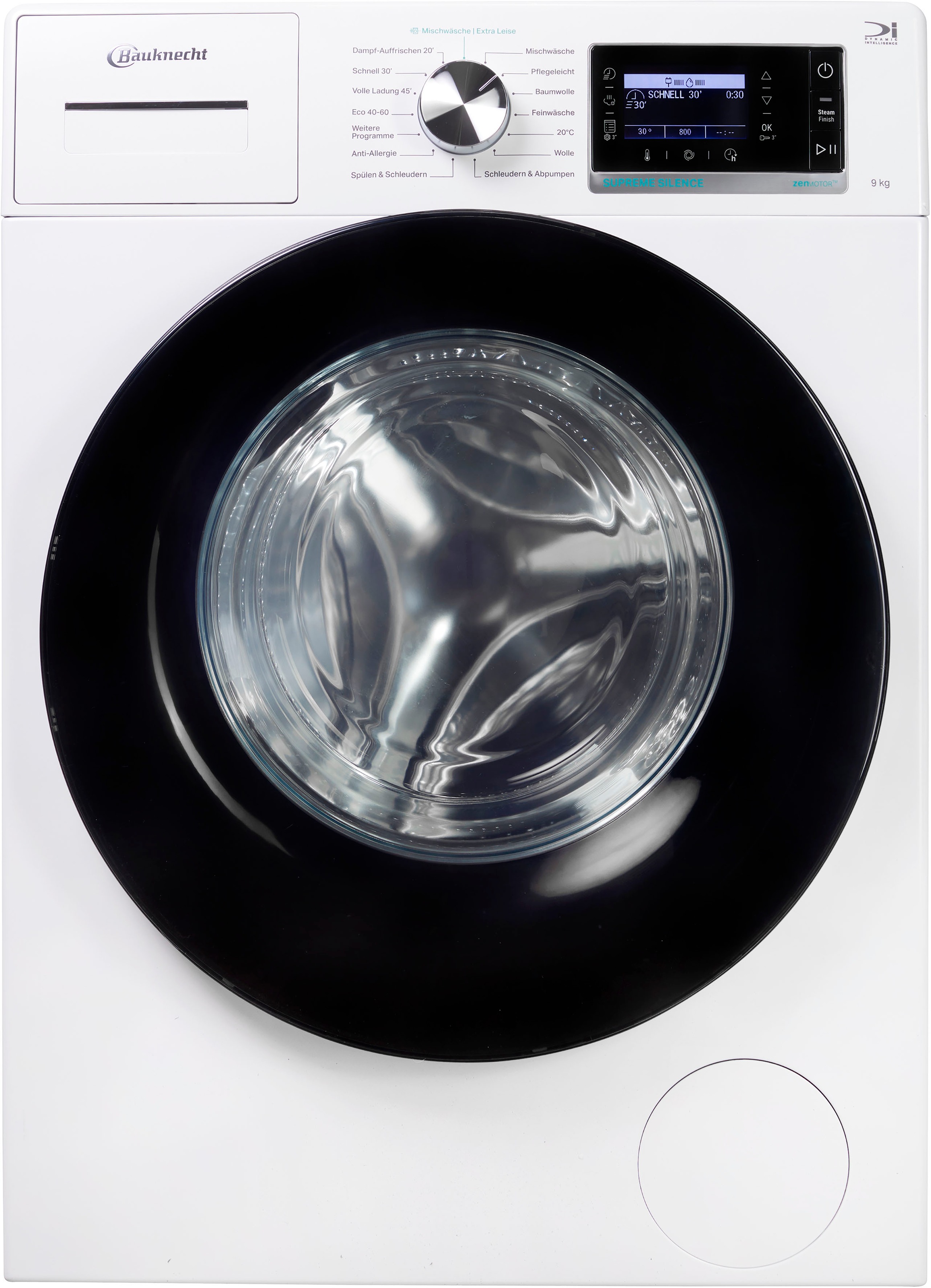 BAUKNECHT Waschmaschine "B6R 98E SILENCE DE" 9 kg 1400 U/min Dampfprogramm, günstig online kaufen