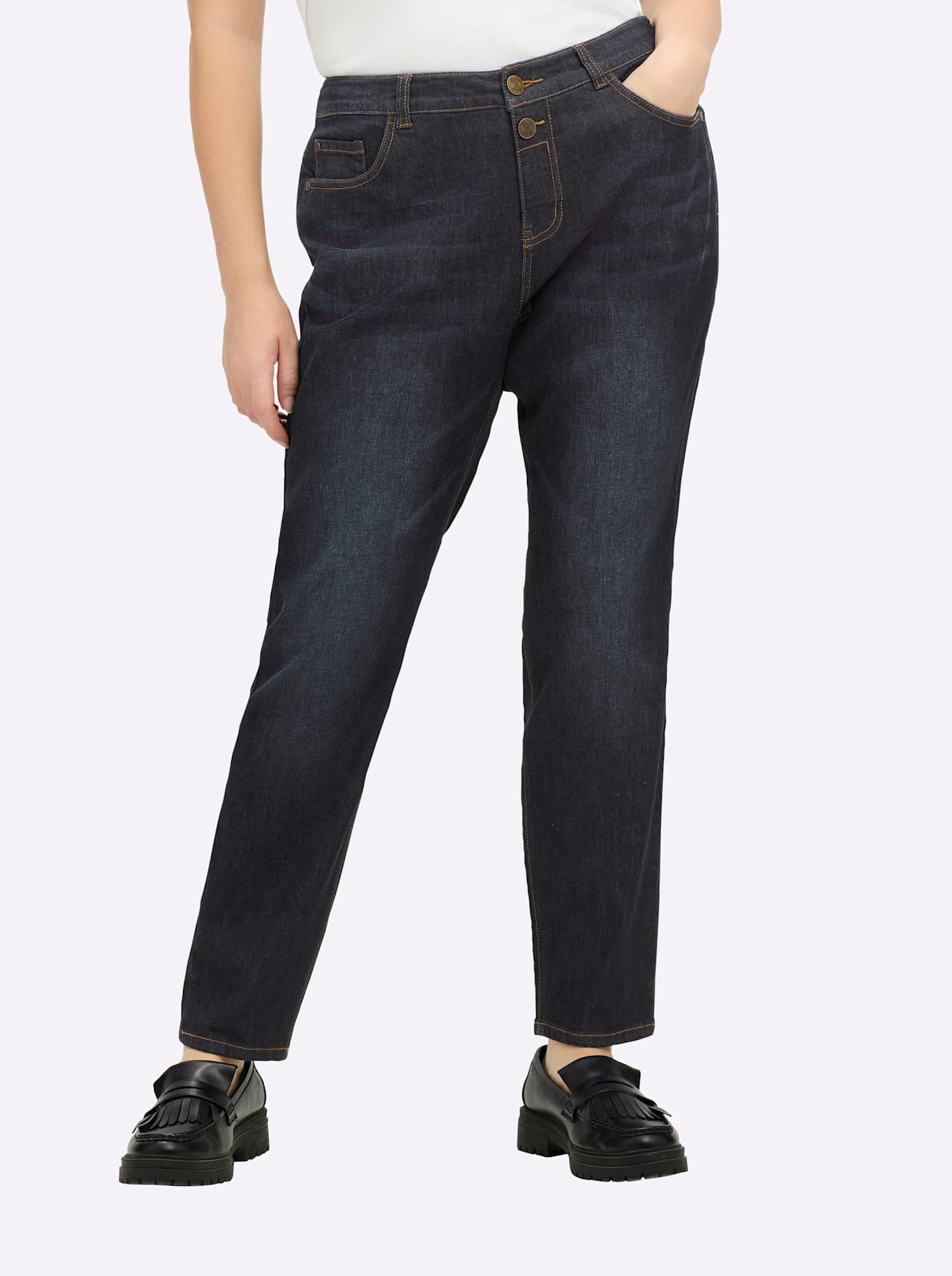 Sheego Bequeme Jeans 1 Stk. tlg. günstig online kaufen