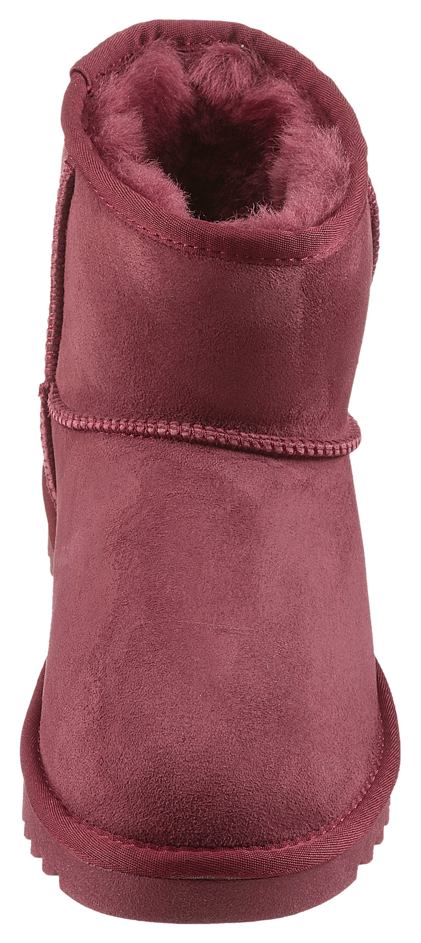 Schlupfboots ARA "Alaska Classic Short", Damen, Gr. 38, wildberry classic short, Lammfell, Veloursleder, unifarben, Schuhe Schlupfboots, Winterboots zum Schlupfen in bequemer Weite G (=weit) 3