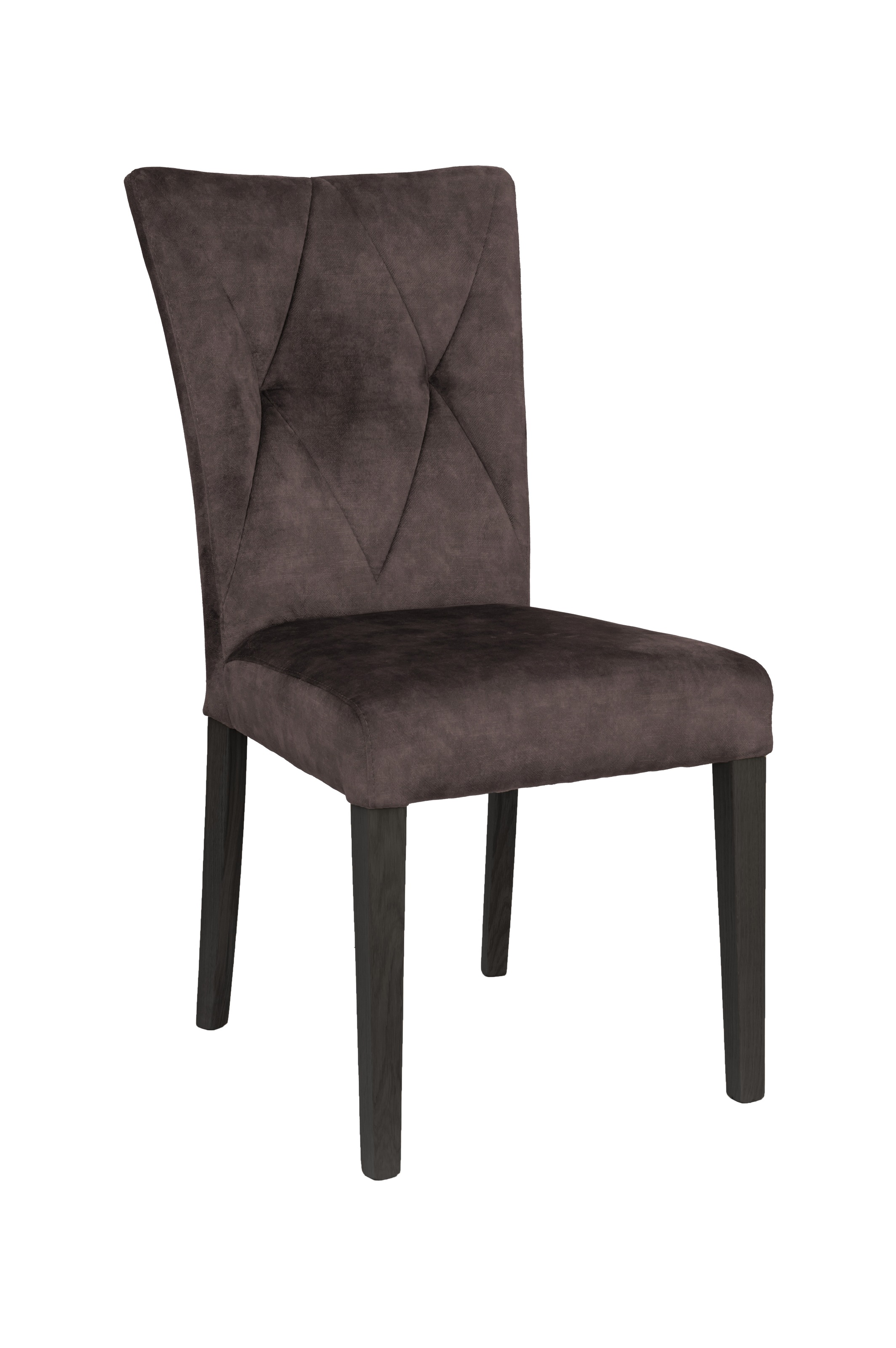 Home affaire 4-Fußstuhl »Diamond«, (Set), 2 St., Samtvelours, Sitz und Ruecken gepolstert