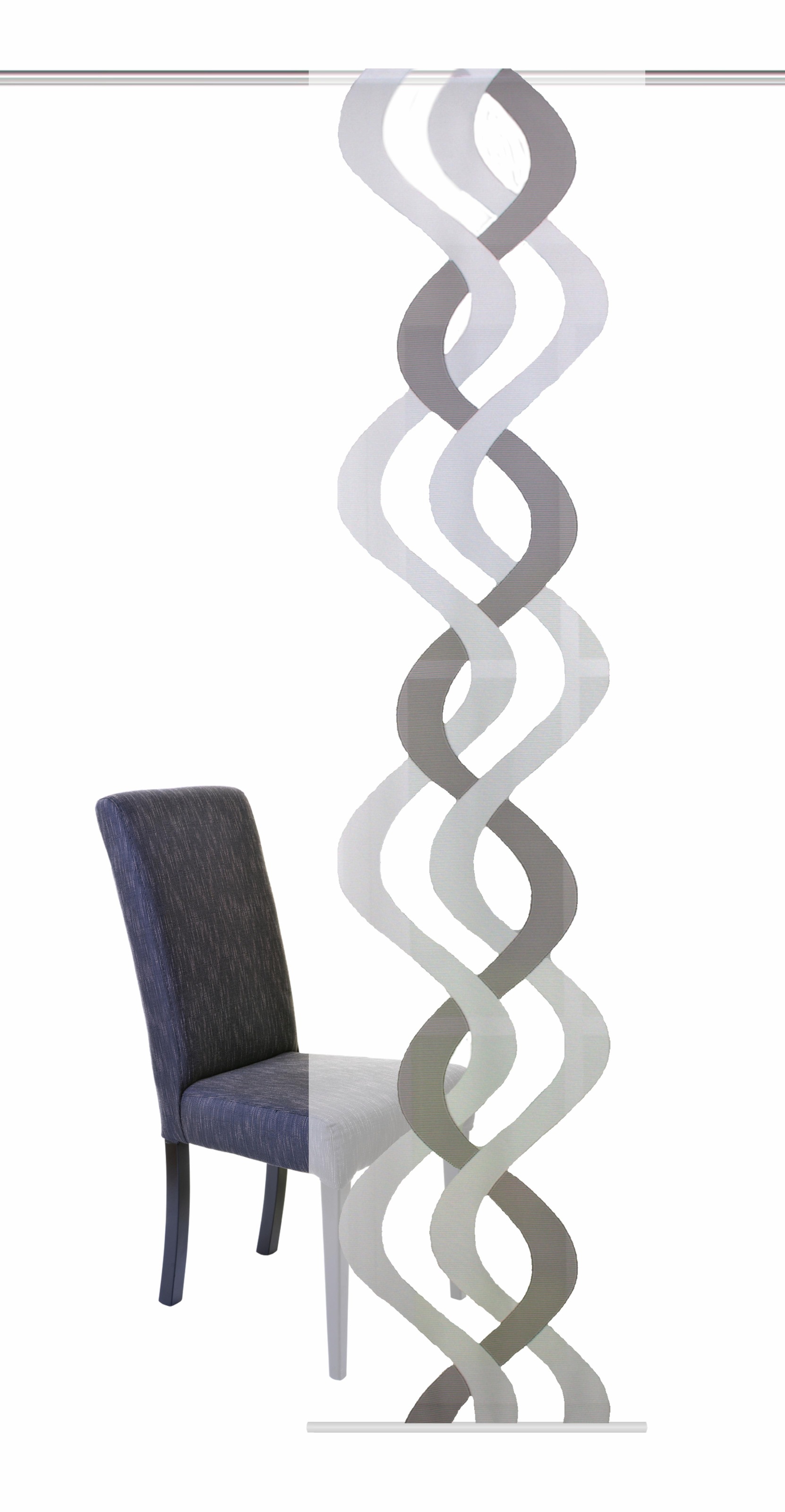 HOME WOHNIDEEN Schiebegardine "RONALD" Klettband 1 Stk. tlg. HxB: 245x60, i günstig online kaufen