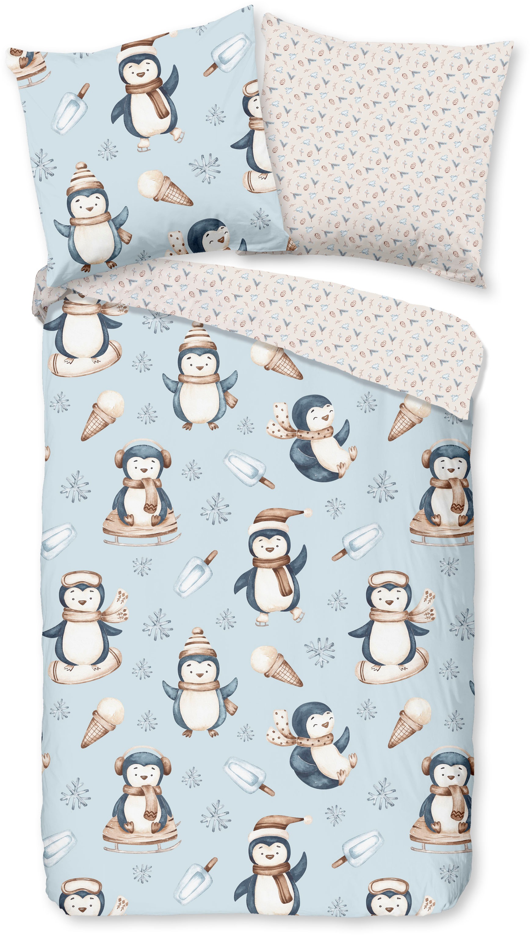 good morning Kinderbettwäsche "Jani" 2 Stk. Biber, 135x200, Warm, Weich, We günstig online kaufen