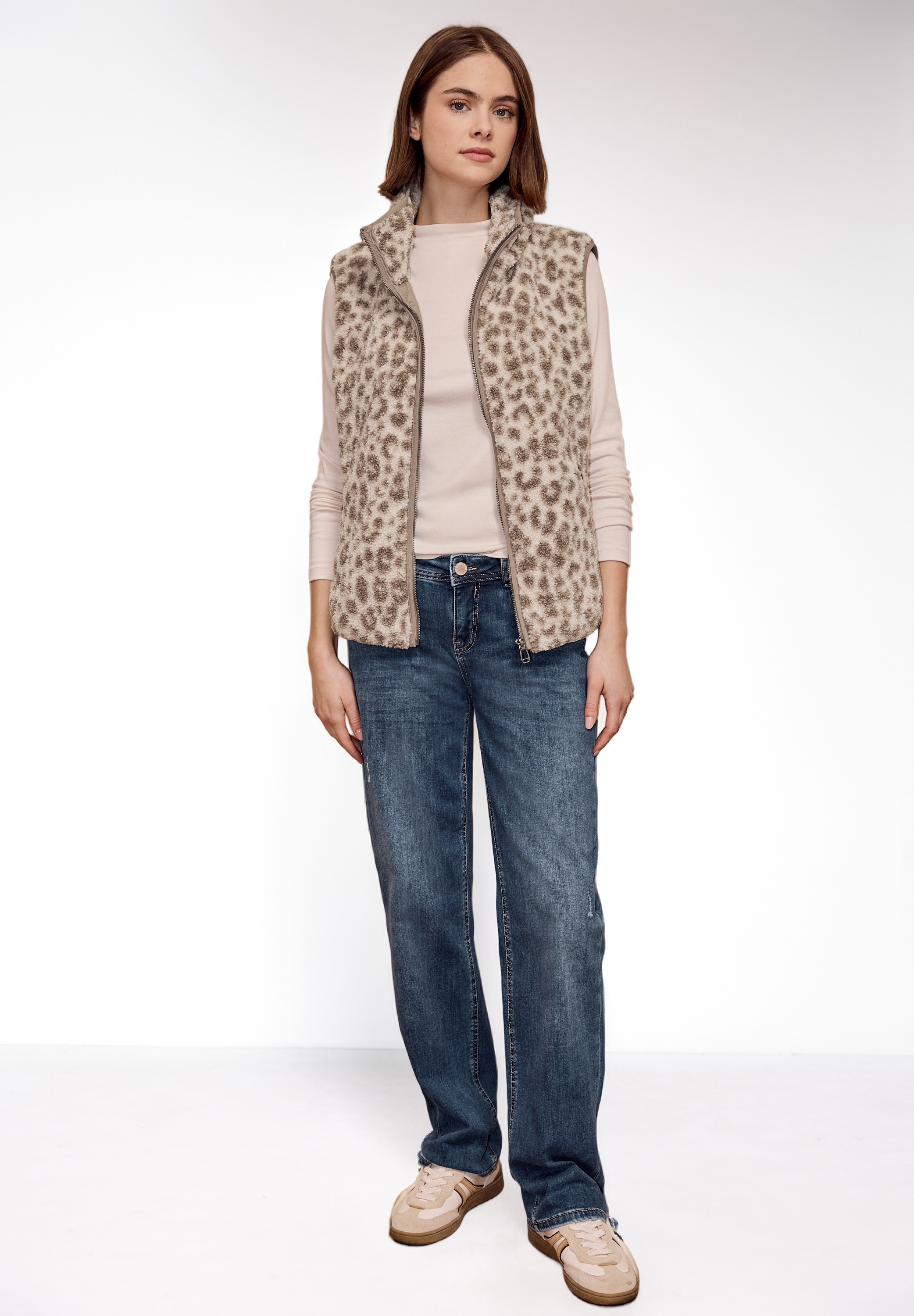 Thumbnail - STREET ONE STUDIO Fellweste mit Stehkragen