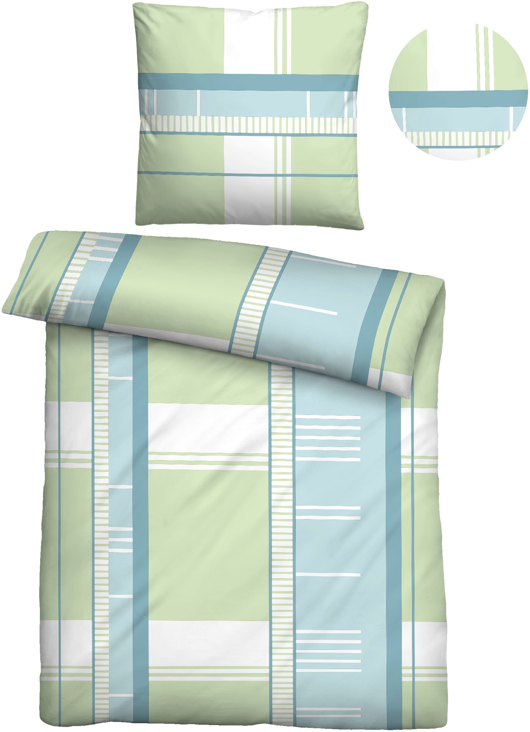 Castell - Markenbettwäsche Bettwäsche "Malea" 2 Stk. absolut bügelfrei, pfl günstig online kaufen