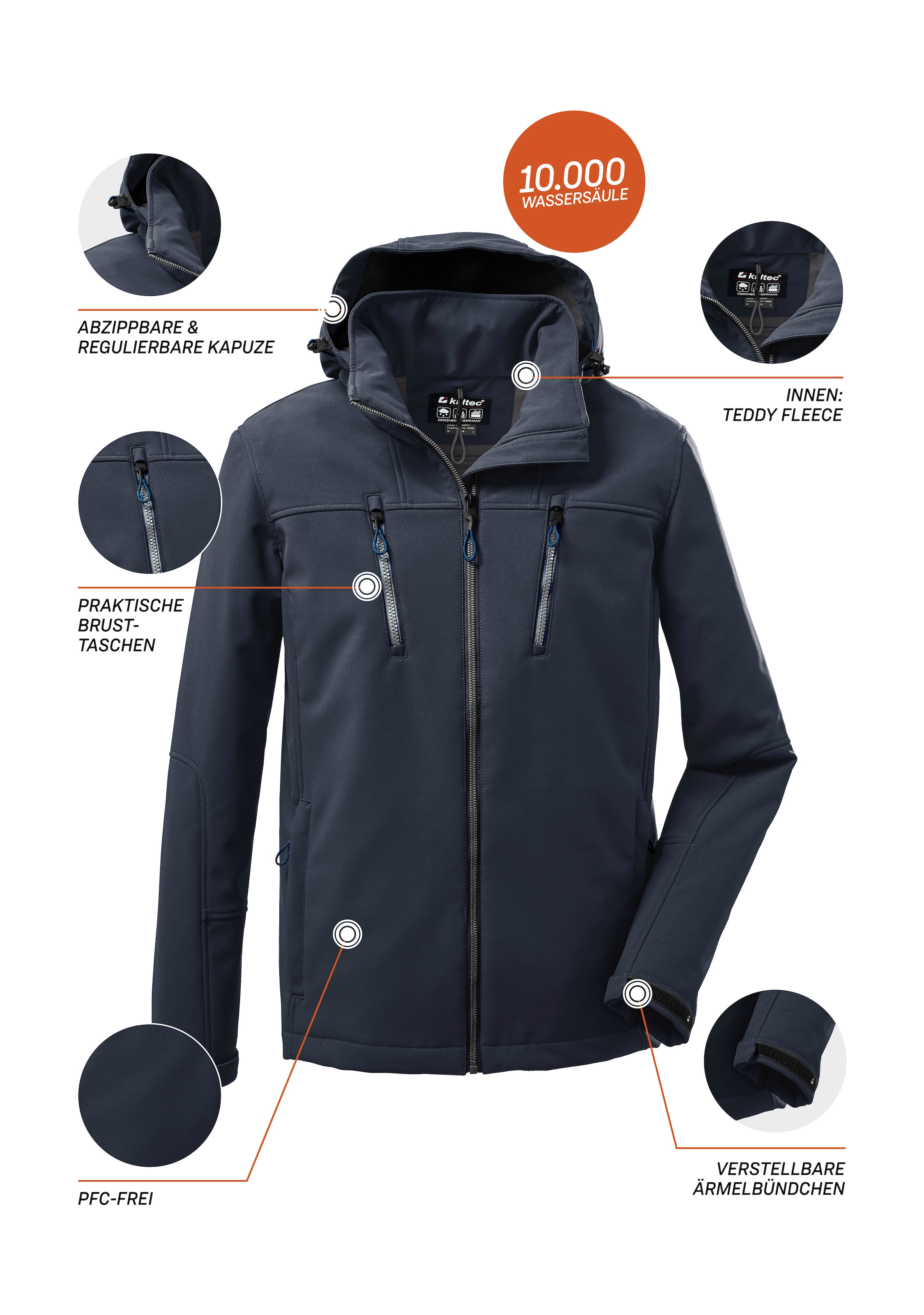 Killtec Softshelljacke »KOW 163 MN SFTSHLL JCKT«
