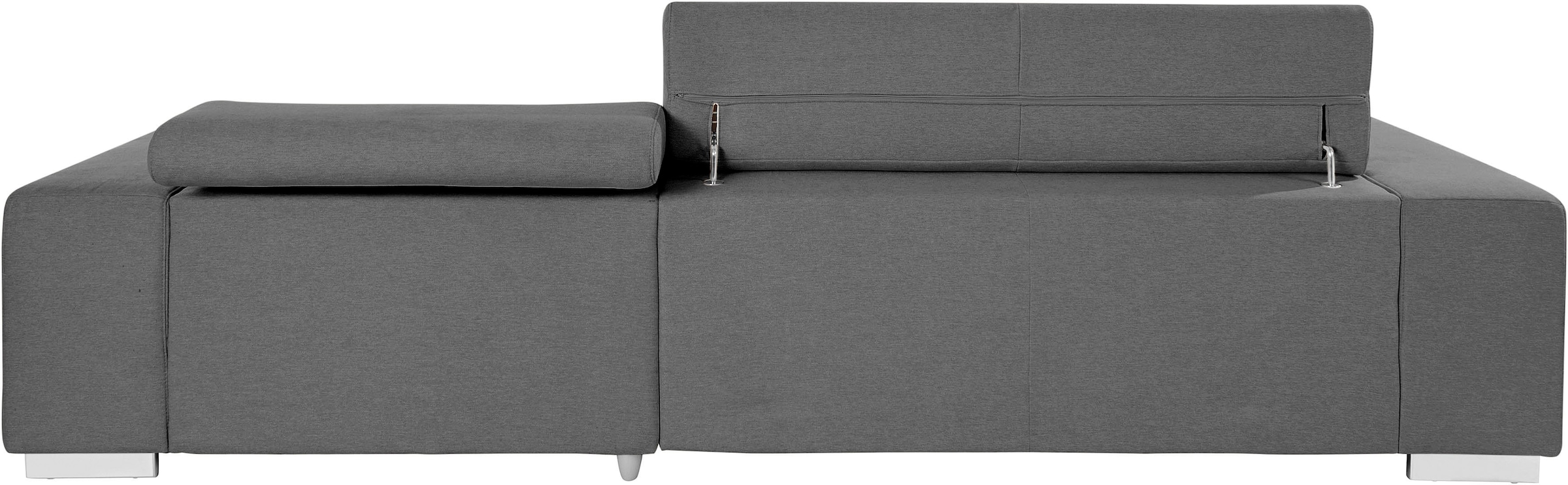 COTTA Ecksofa »Orion L-Form«, mit Kopfteilverstellung & 3 Nierenkissen