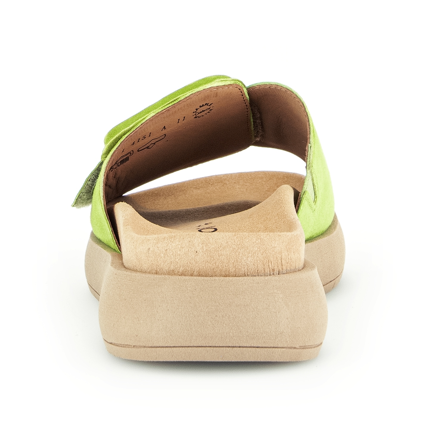 Gabor Pantolette, Plateau, Sommerschuh, Schlappen mit großer Zierschnalle
