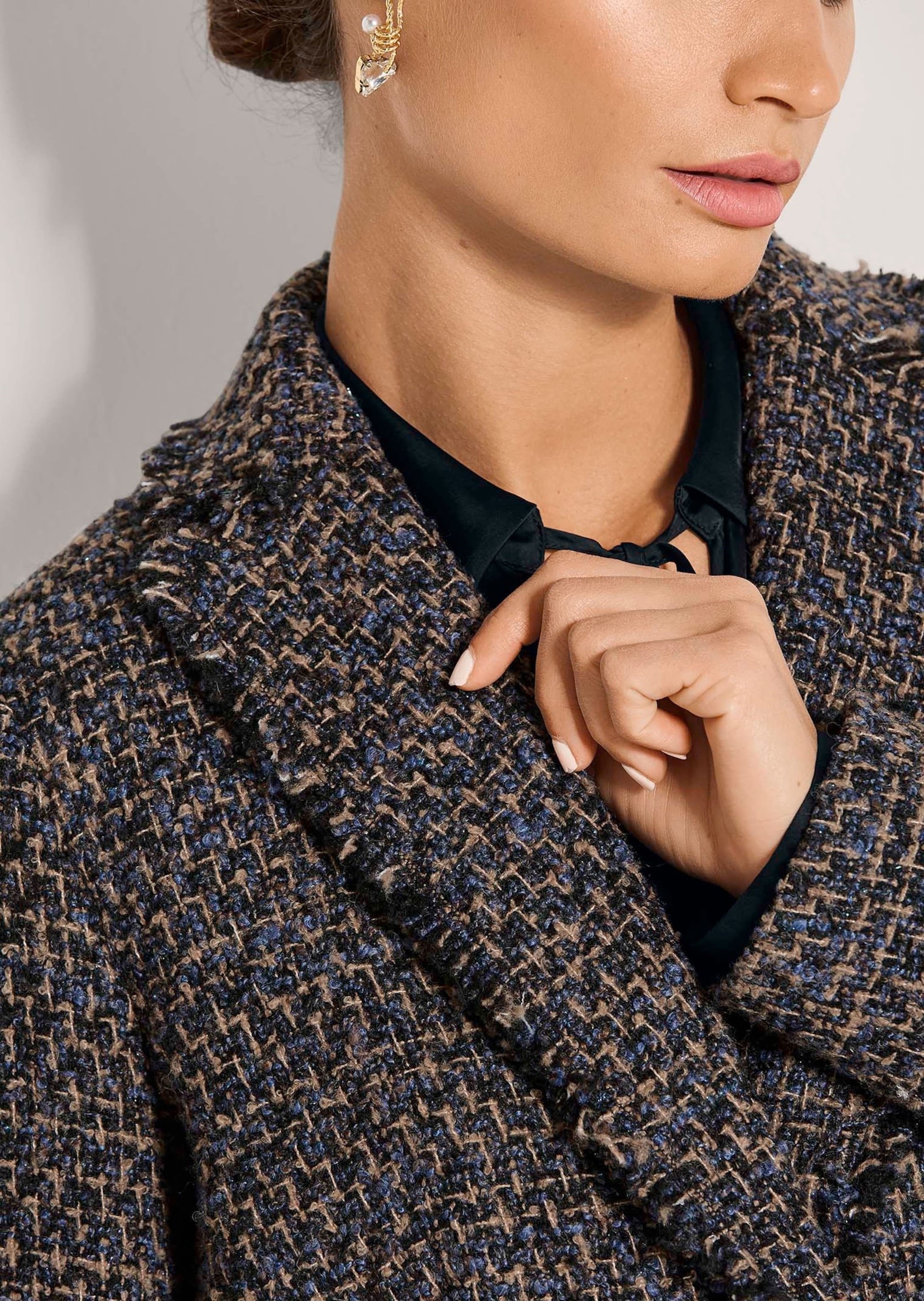 MADELEINE Jackenblazer »Blazer Tweedblazer mit Fransenkanten«