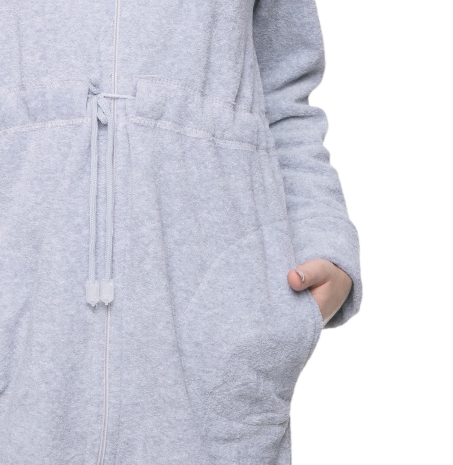 AQUARTI Damenbademantel »Bademantel Damen Bademantel mit Kapuze und Reißverschluss«