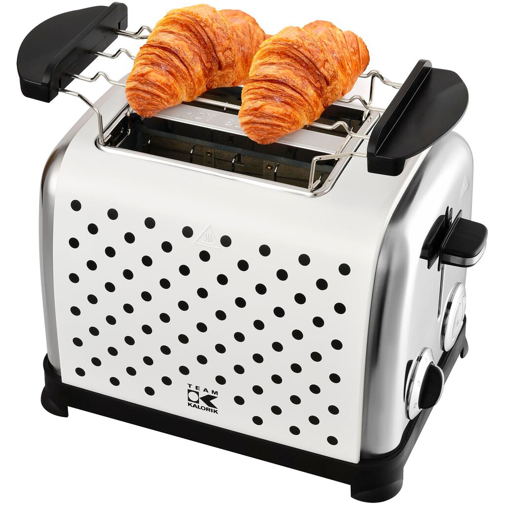 Team Kalorik Toaster »TKG TO 1045 WBD N«, 2 kurze Schlitze, für 2 Scheiben, 750 W