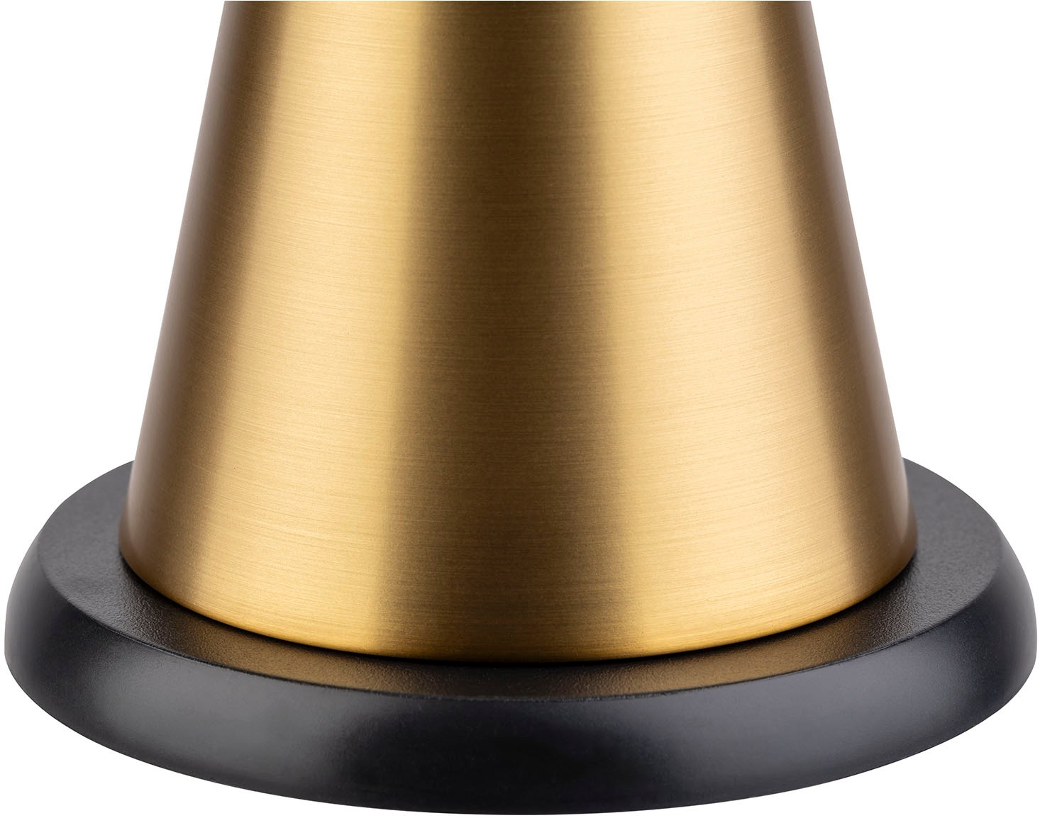 APS LED Tischleuchte »Akku-Tischleuchte "CONE", Höhe 18 cm«, 1 flammig, Leuchtmittel LED-Modul | LED fest integriert, inkl. Ladestation, USB-Ladekabel und Fernbedienung