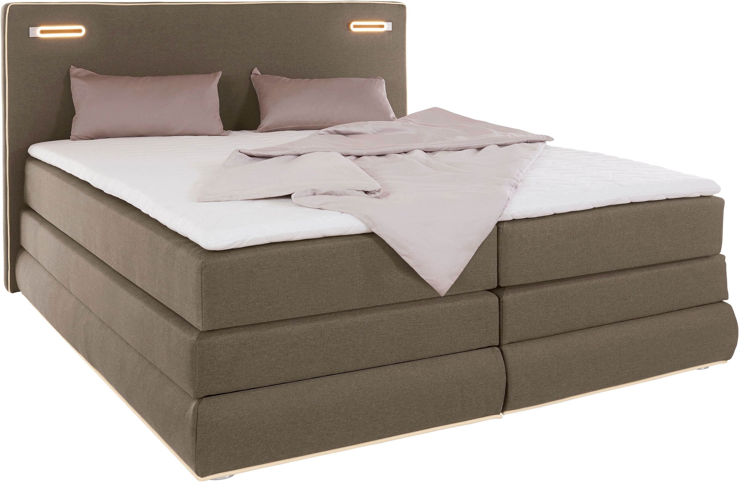 COLLECTION AB Boxspringbett "Ninoni mit Kaltschaummatratze", inkl. Bettkast günstig online kaufen