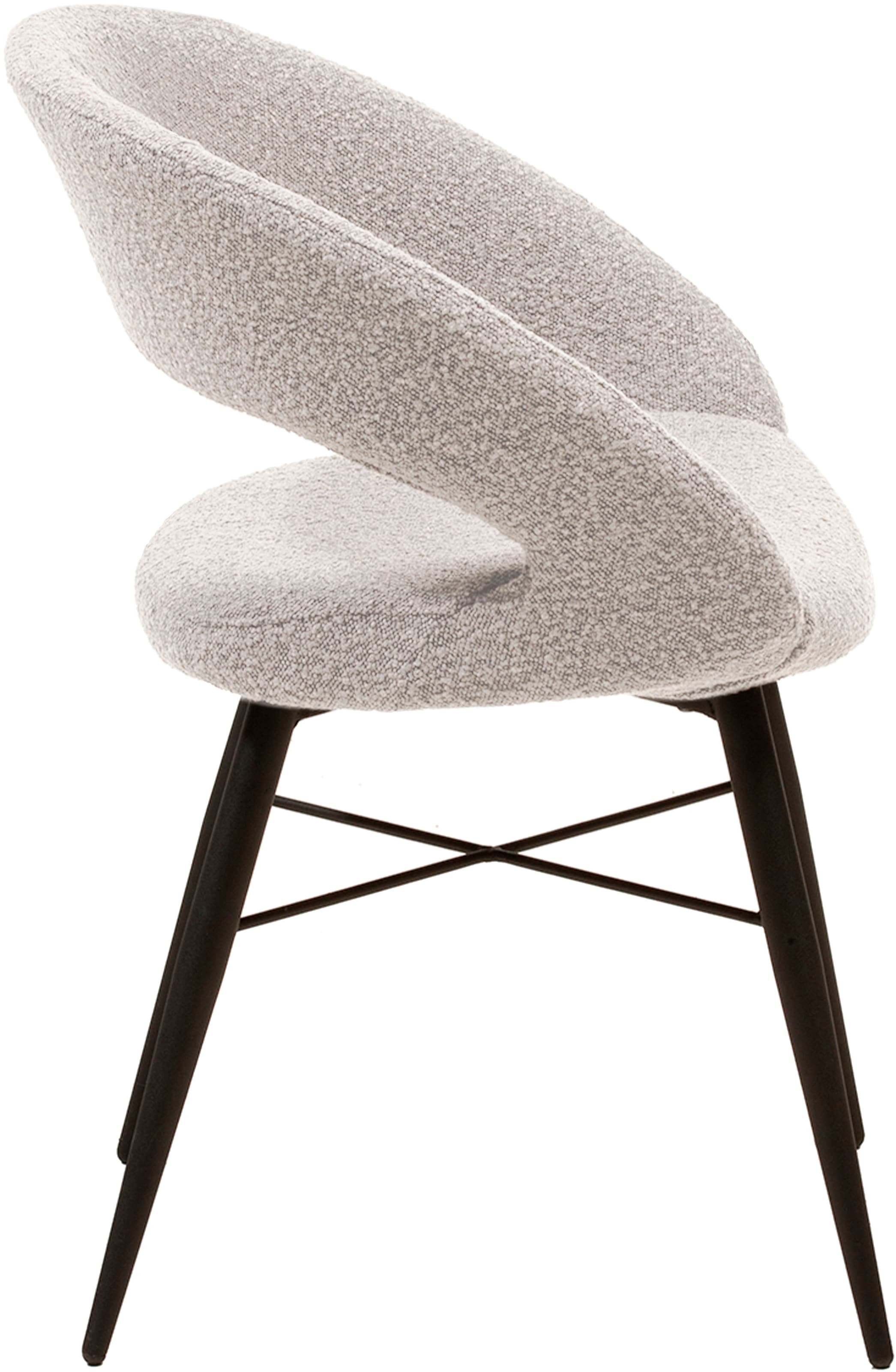 OMG Design Esszimmerstuhl »Marley«, (Set), 1 St., Stoff, mit modernem Cut-Out, Bouclé Bezug