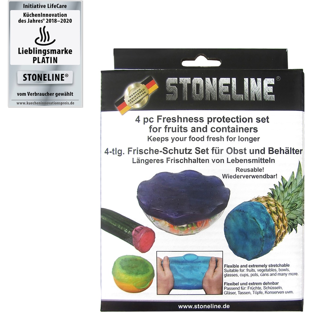 STONELINE Frischhaltedeckel, (Set, 4 tlg.)