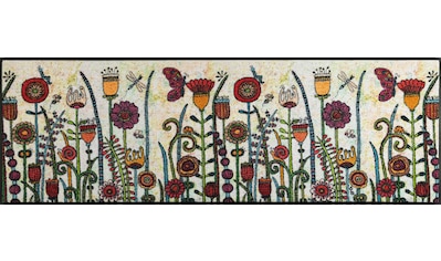 wash+dry by Kleen-Tex Teppich »Sonnentag«, rechteckig, 7 mm Höhe, Motiv Blumen, In-... kaufen