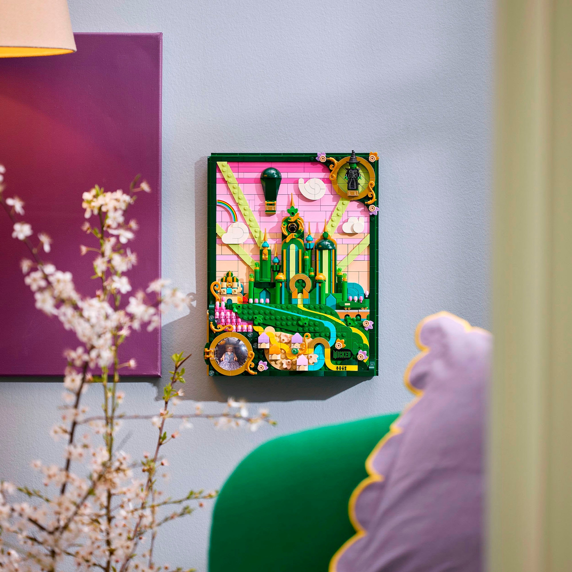 LEGO® Konstruktionsspielsteine »Emerald City Wandkunst (75685), LEGO Wicked« Made in Europe