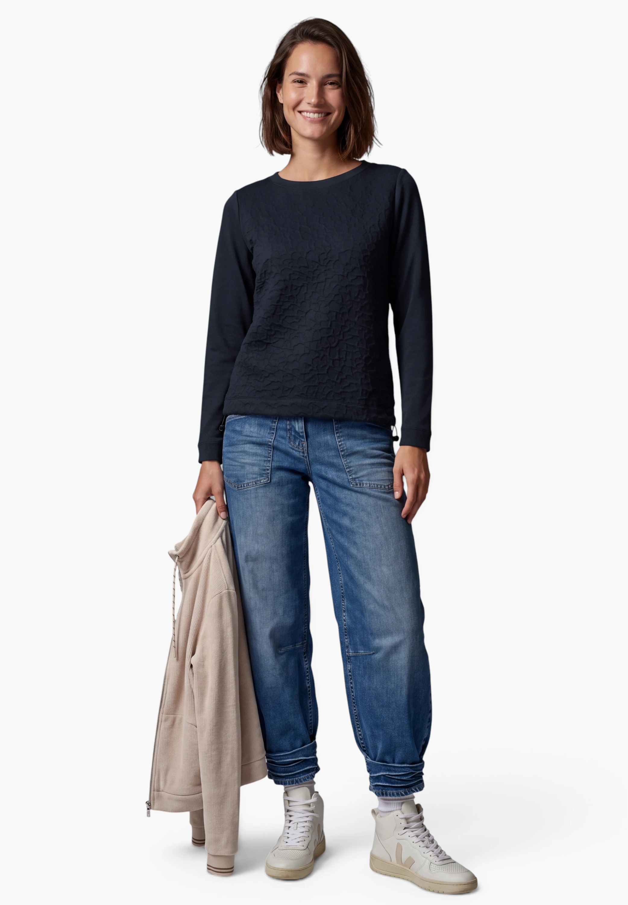 Cecil Langarmshirt mit U-Boot-Ausschnitt