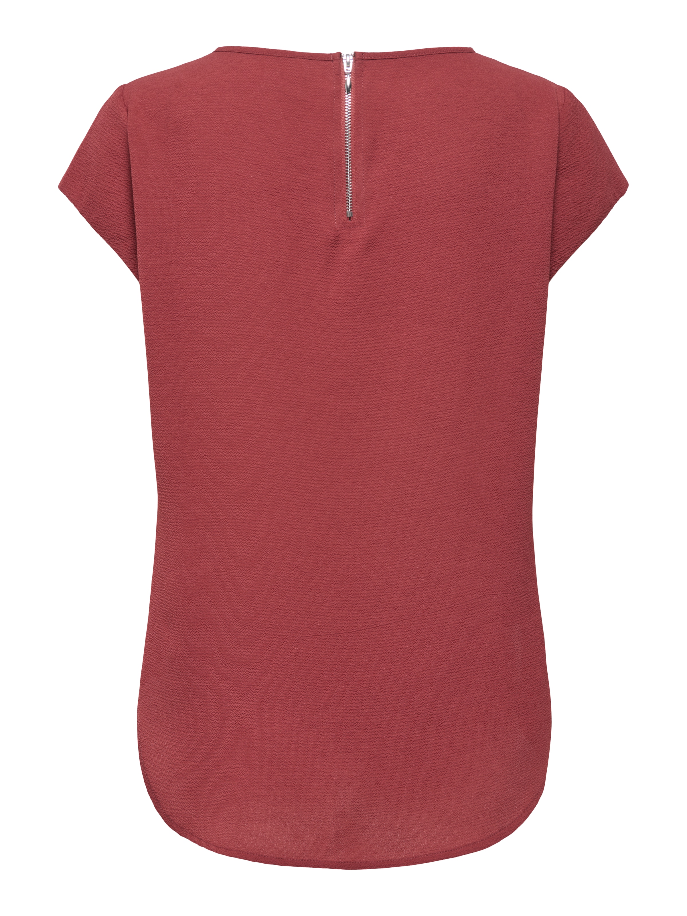 ONLY Kurzarmbluse »ONLVIC – feminines Blusenshirt in lockerer Form« Materialmix, regular fit