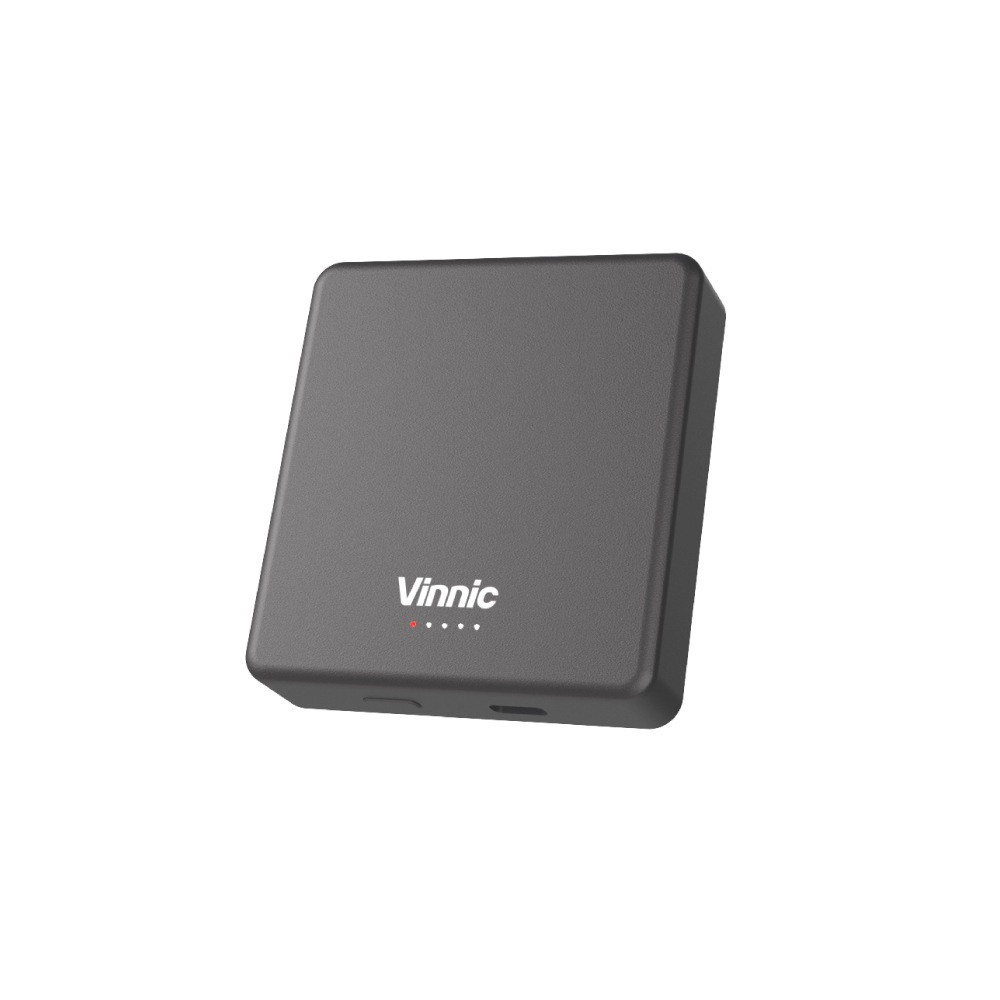 VINNIC Powerbank "MANA Magnetic Wireless Powerbank 8.000mAh", 3,85 V 8.000mAh, grau, Akkumulatoren