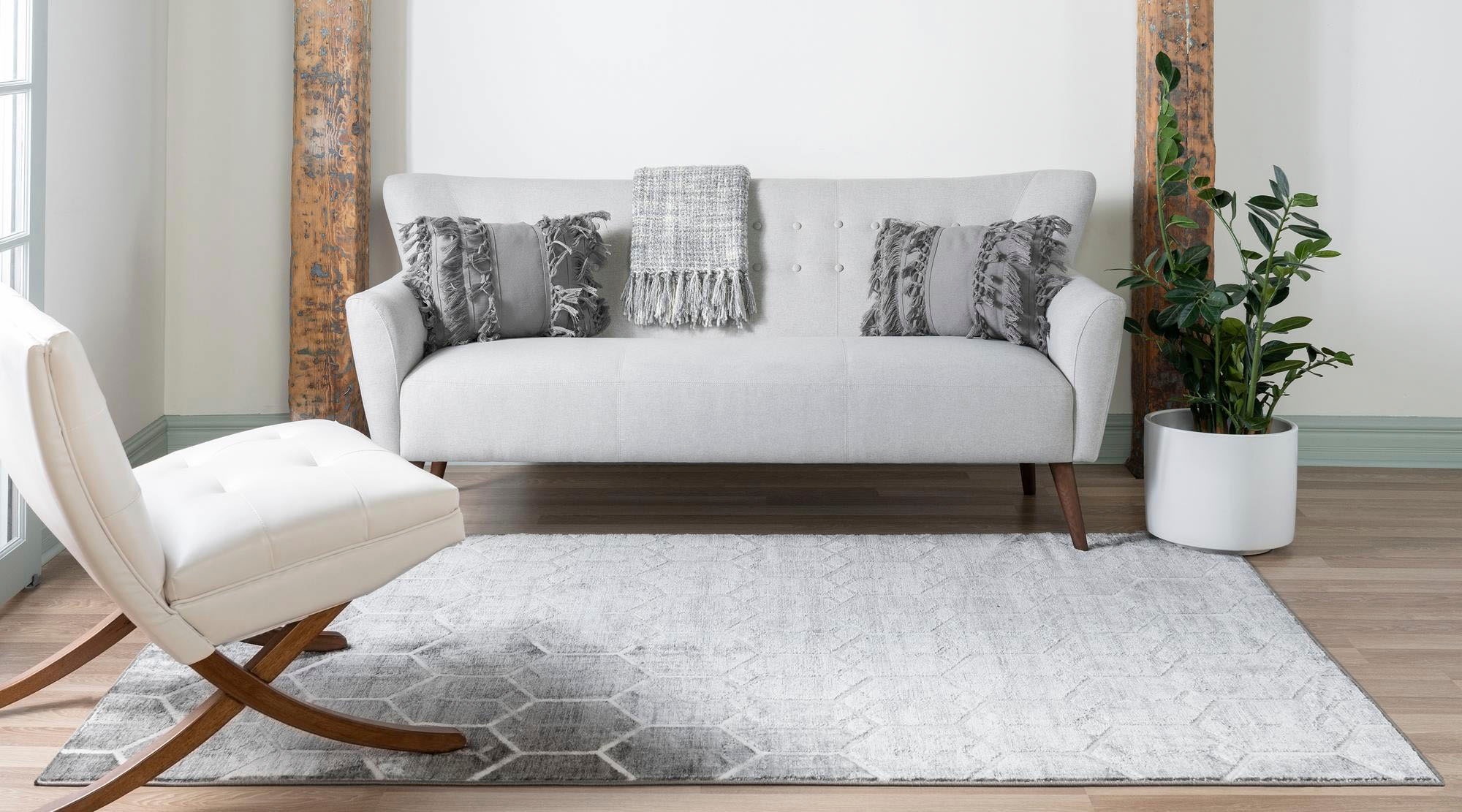 Myflair Möbel & Accessoires Teppich »Titan Trellis Lagerräumung«, rechteckig, 13 mm Höhe, Kurzflor, gewebt, modernes geometrisches Design