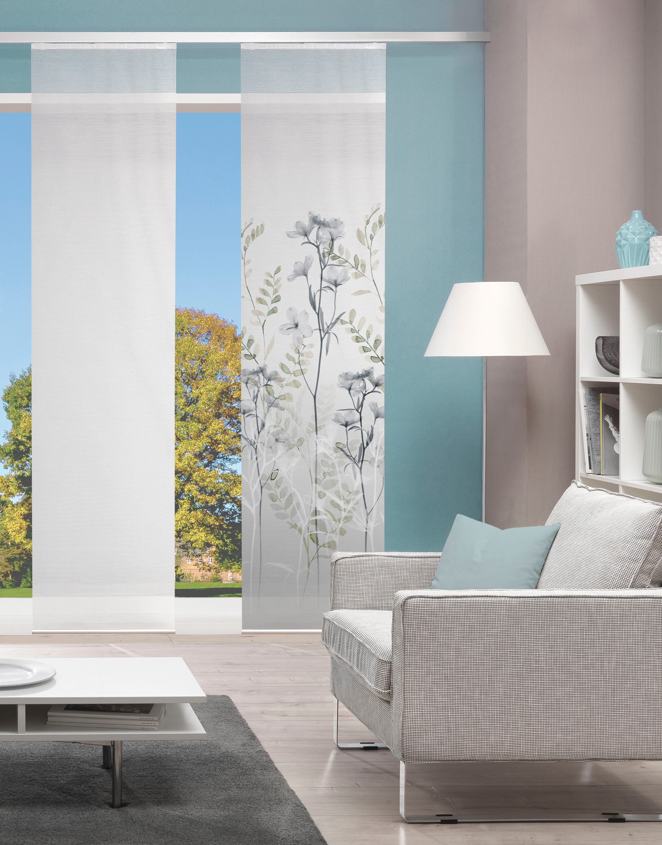 Vision S Schiebegardine "HELVIN" Paneelwagen 1 Stk. tlg. Schiebevorhang dig günstig online kaufen