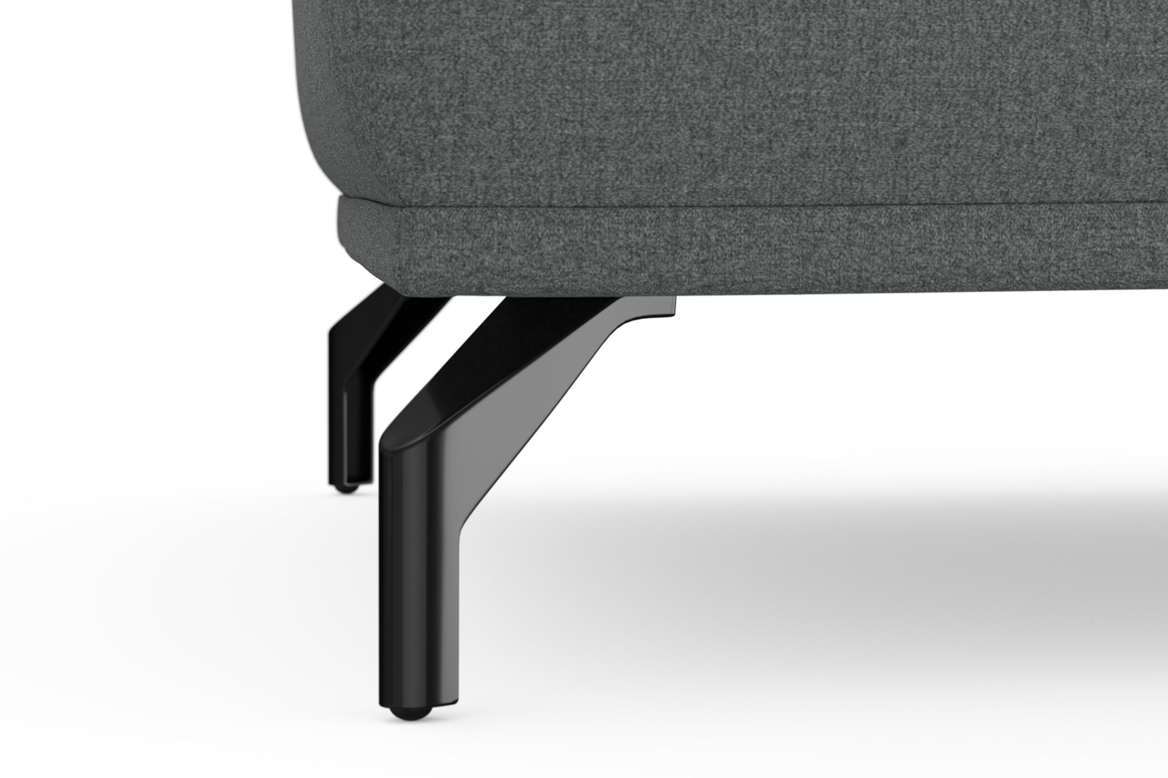 sit&more Hocker »Bailando«, mit Federkern und schwarzen, matten Metallfüßen