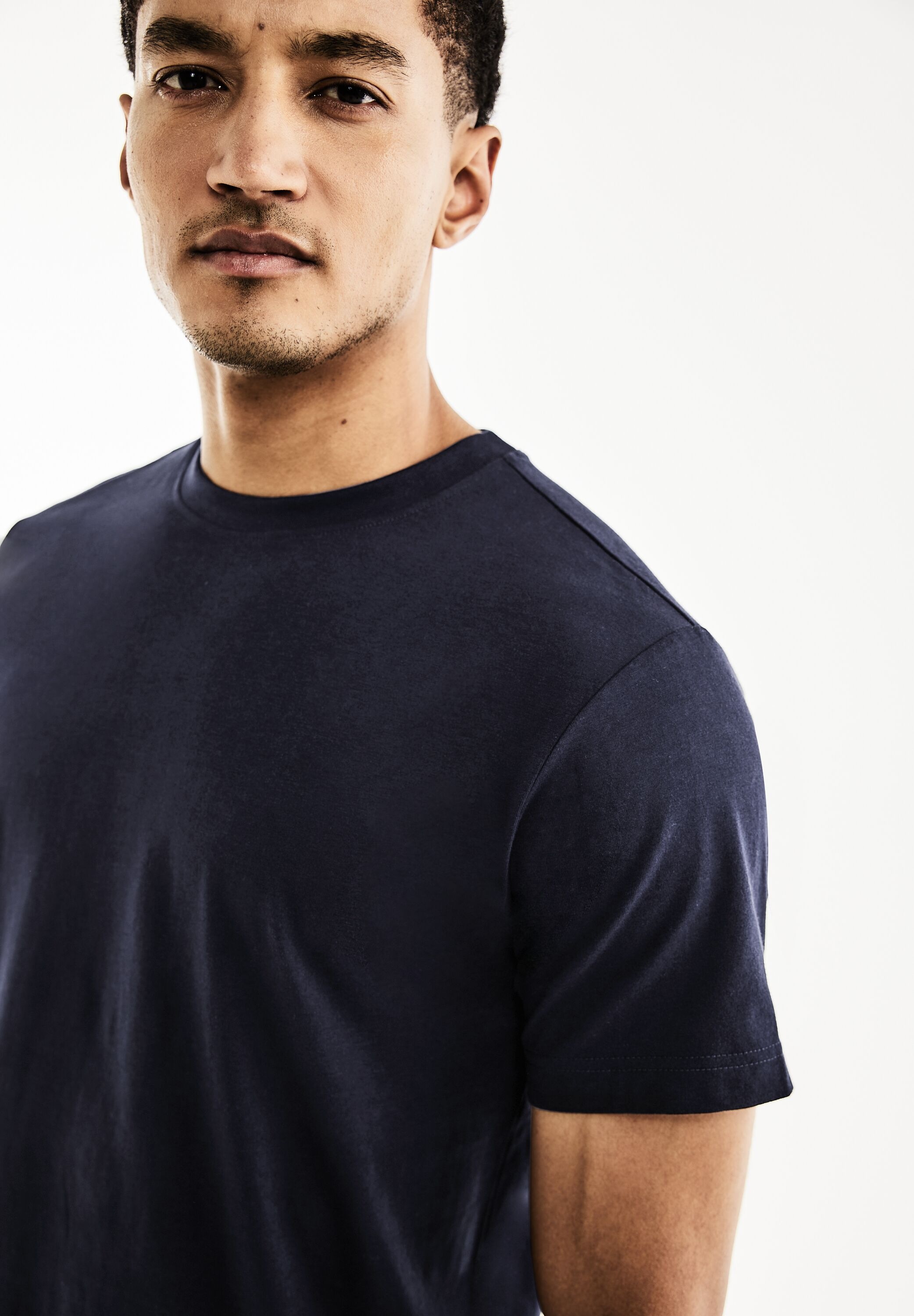 STREET ONE MEN T-Shirt, mit Rundhalsausschnitt