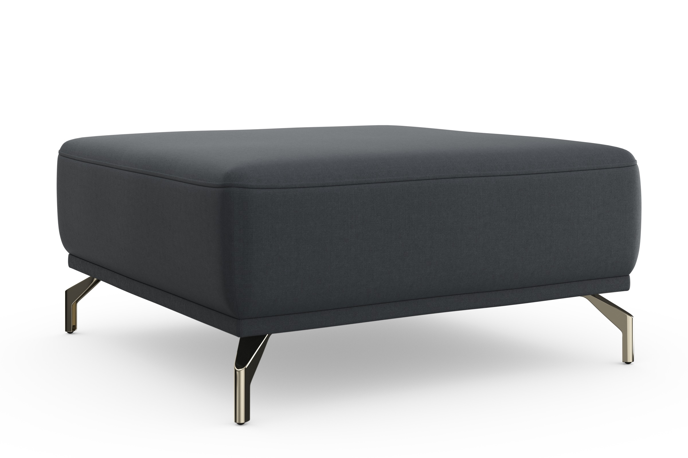 sit&more Hocker »Bailando«, mit Federkern und satinierten Nickelfüßen