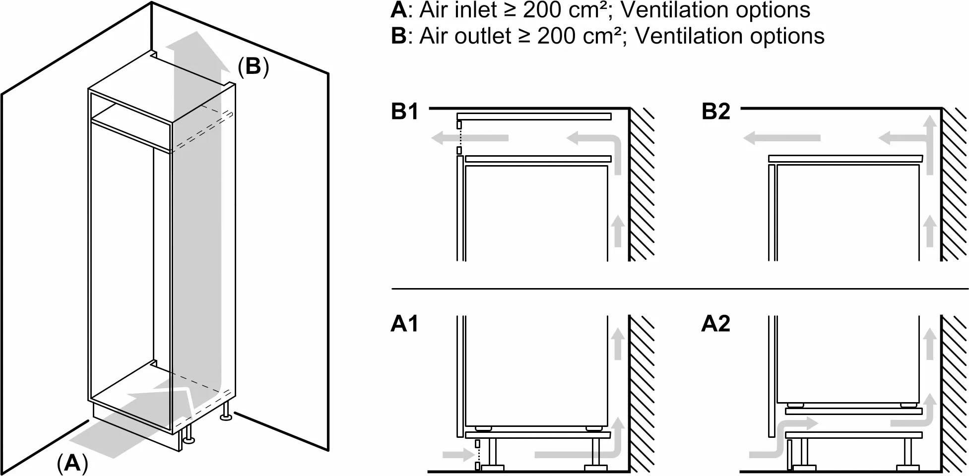 NEFF Einbaukühlgefrierkombination »KI6773FE1«, KI6773FE1, 157,8 cm hoch, 55,8 cm breit, Fresh Safe 2: Frischeschublade für die ideale Lagerung von Obst&Gemüse