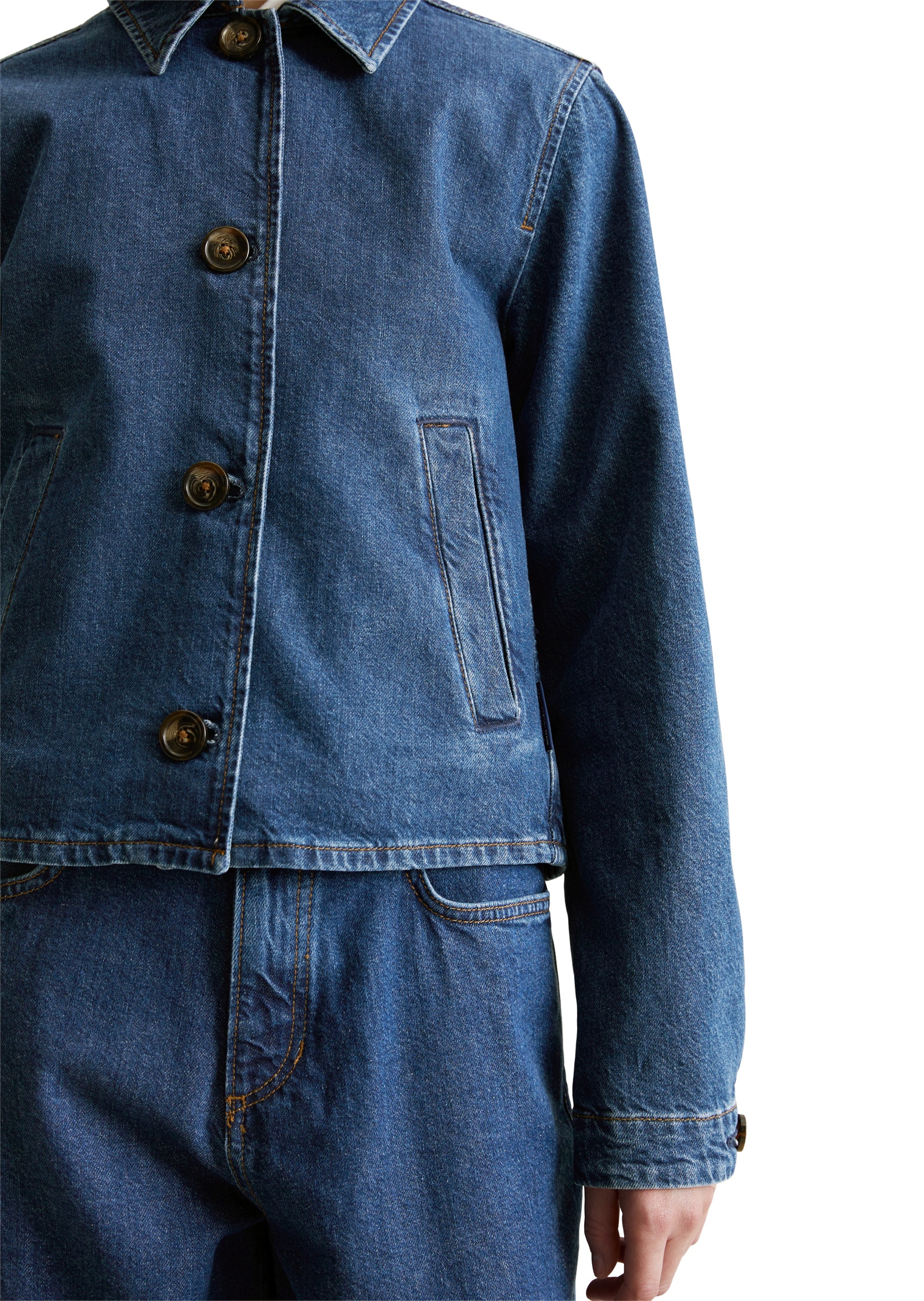 Marc O'Polo DENIM Jeansjacke »aus reinem Organic Cotton«, ohne Kapuze