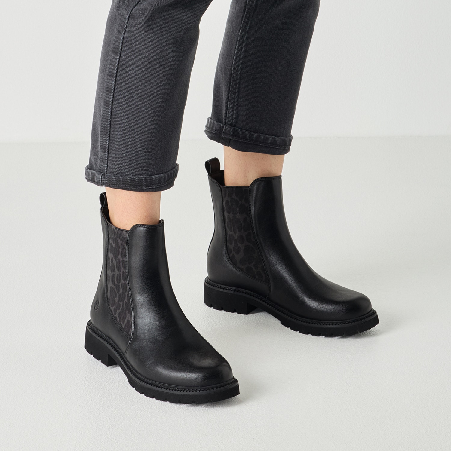 Tamaris Chelseaboots  , Businessschuh, Schlupfschuh, Stiefelette mit Stretcheinsätzen
