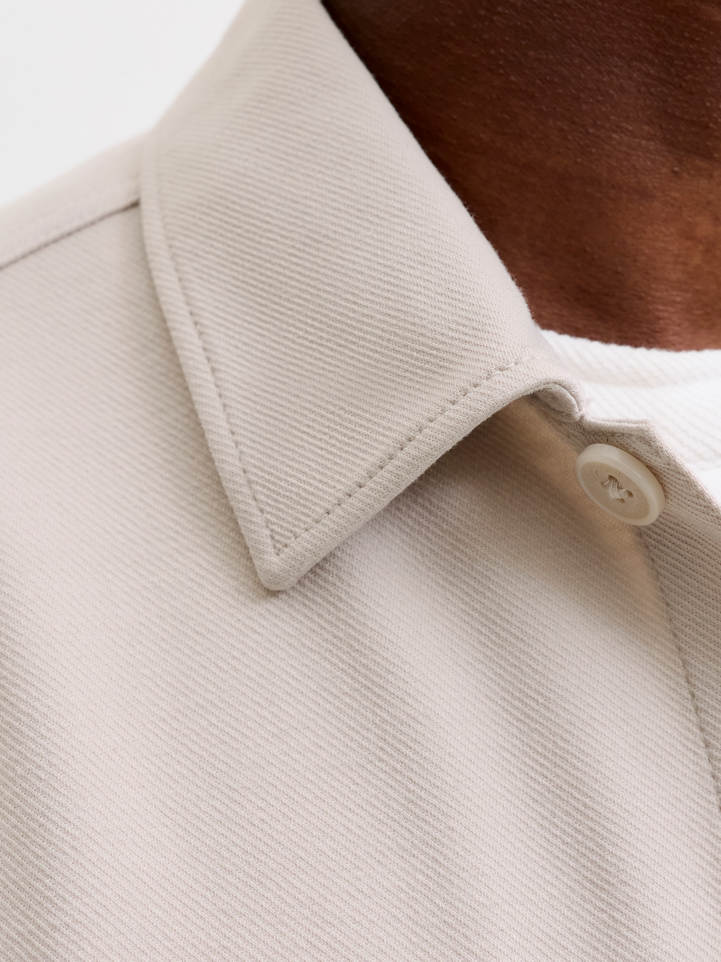 Jack & Jones Langarmhemd »JJWILLIAM SWEAT OVERSHIRT LS NOOS« Materialmix, Sweatmaterial, locker geschnitten