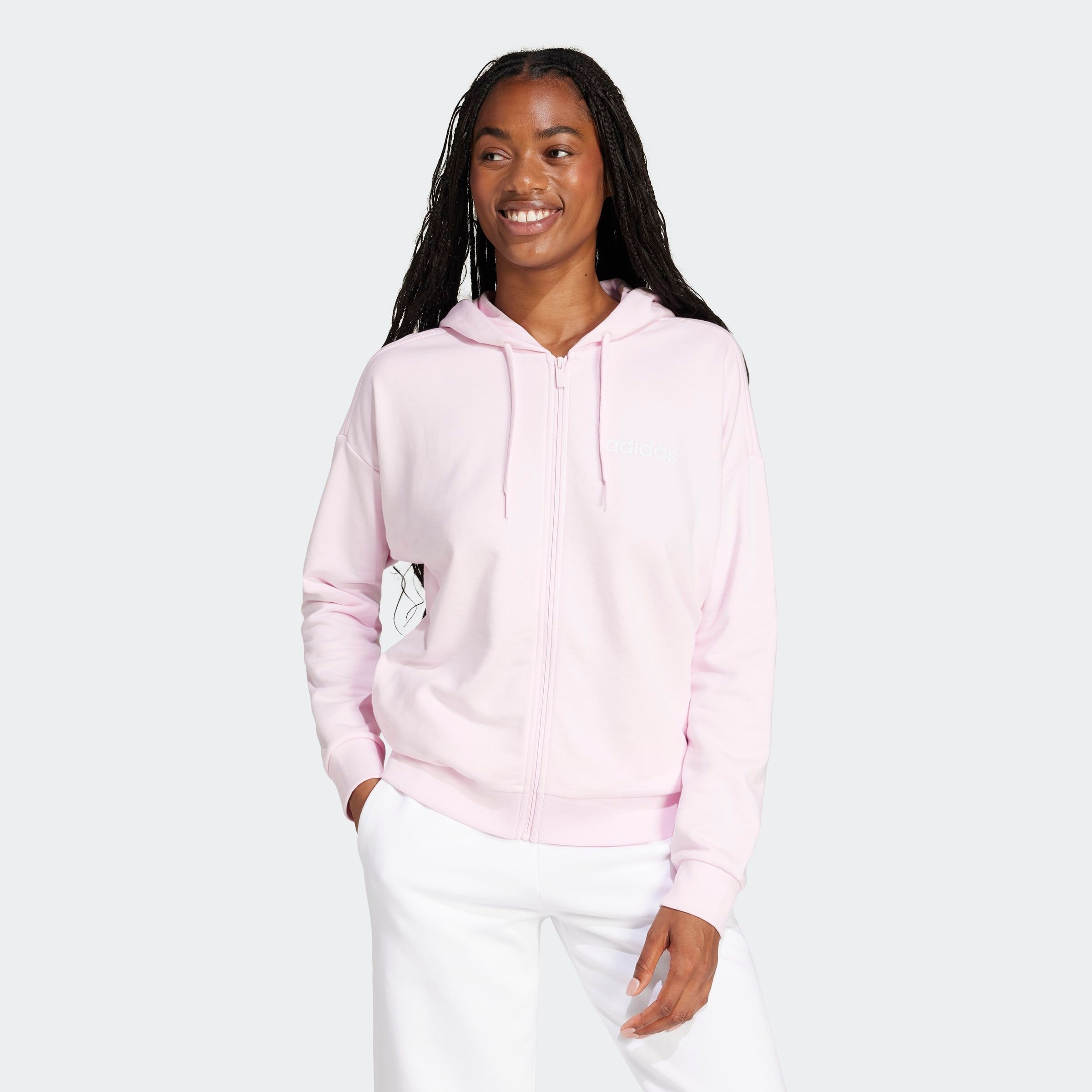 adidas Sportswear Kapuzensweatshirt "W LIN FT FZ HD" günstig online kaufen