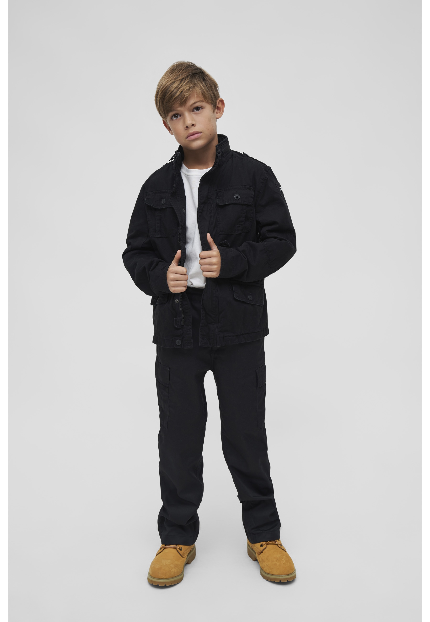 Brandit Allwetterjacke »Brandit Herren Kids Britannia Jacket« 1 Stk. tlg. ohne Kapuze