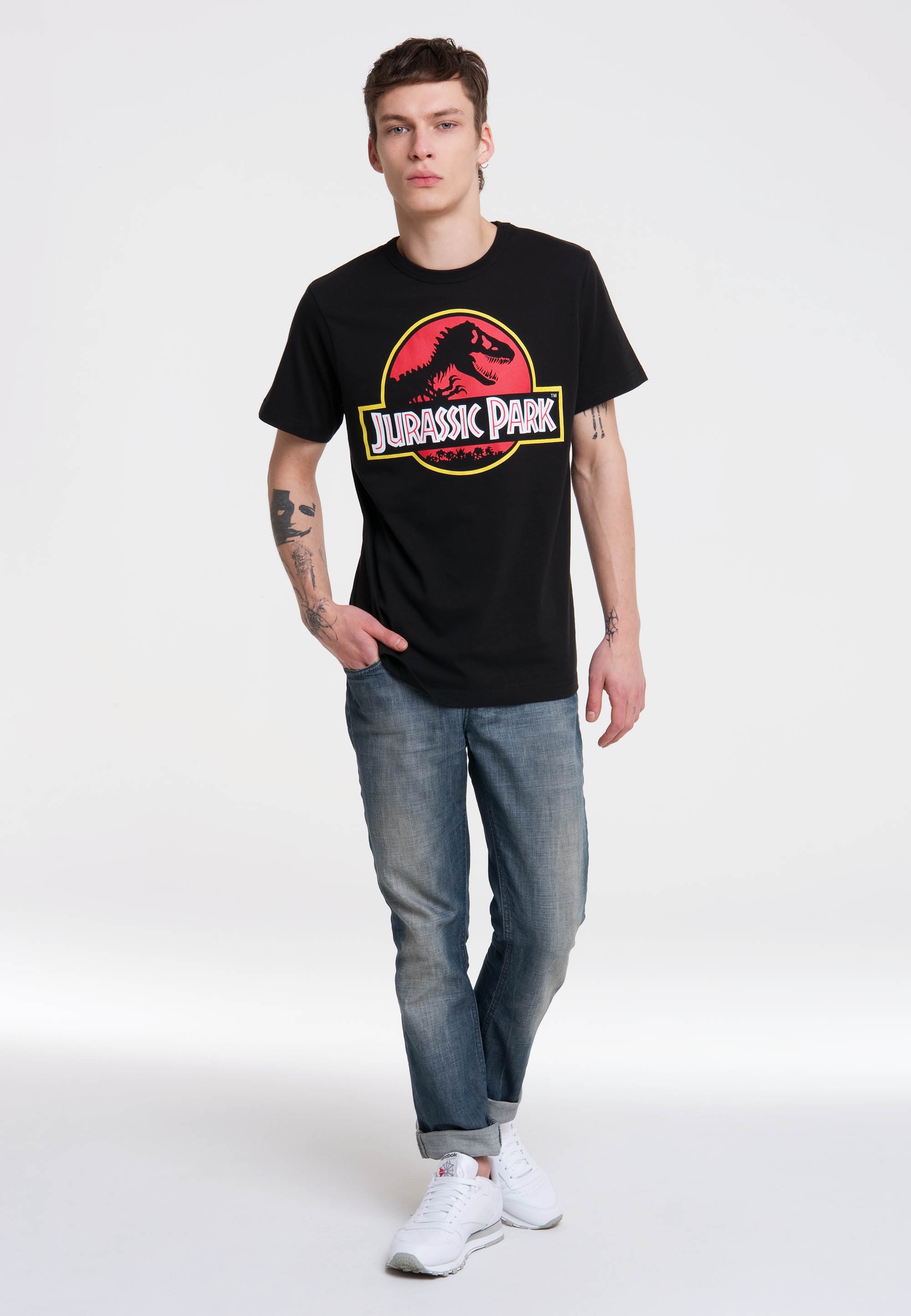 LOGOSHIRT T-Shirt »Jurassic Park Logo«, mit coolem Print ▷ bestellen | BAUR | Beanies