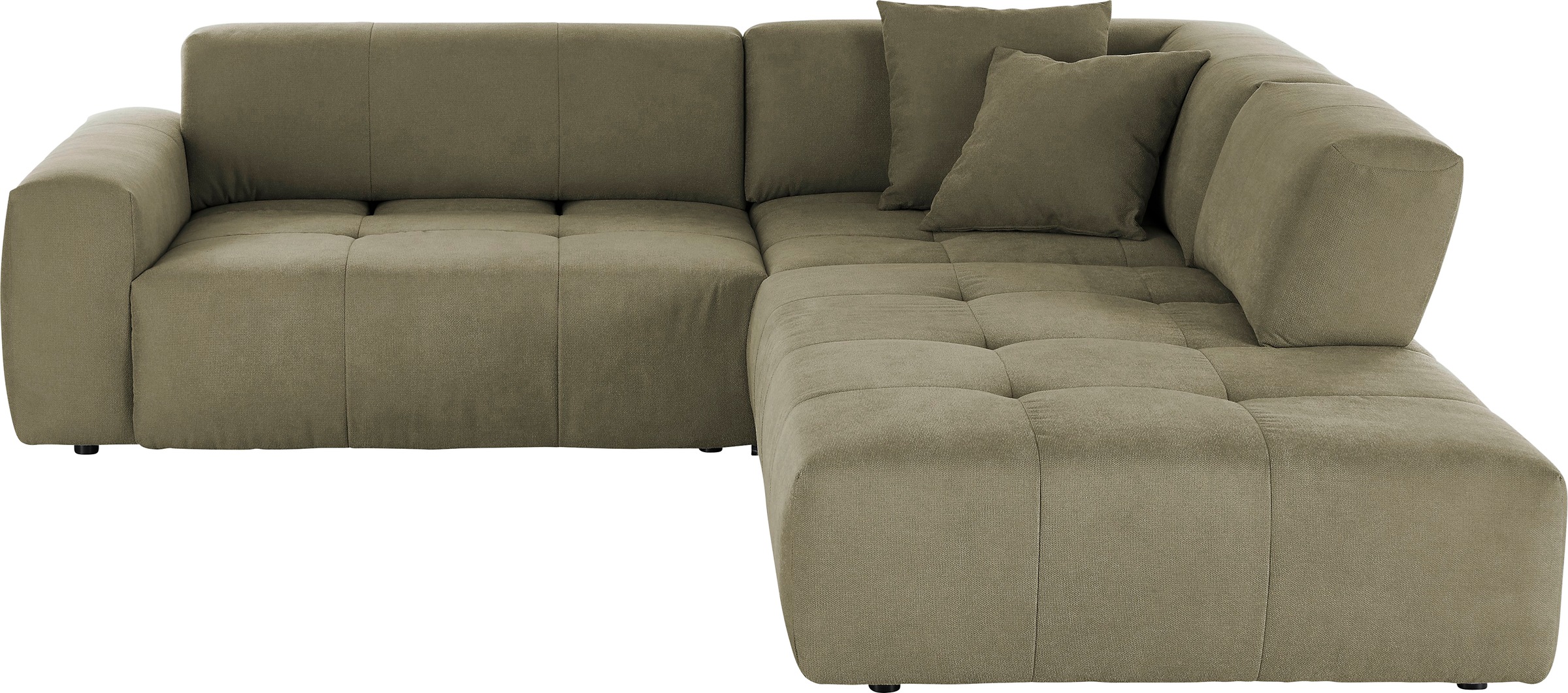 3C Candy Ecksofa »Yoshy Komfortsofa, bequem und modern, hochwertige Verarbeitungsdetails«, Zwei verschiedene Sitztiefen durch verstellbare Rückenlehne, L-Form