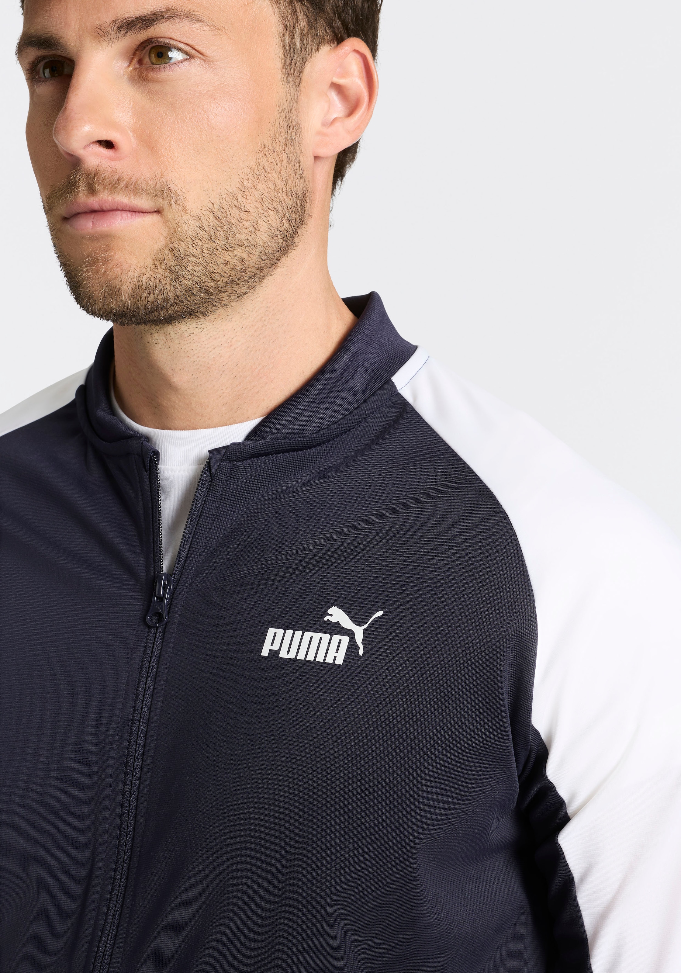 PUMA Trainingsanzug »POLY BASEBALL SUIT« 2 tlg. Regular Fit, ohne Kapuze