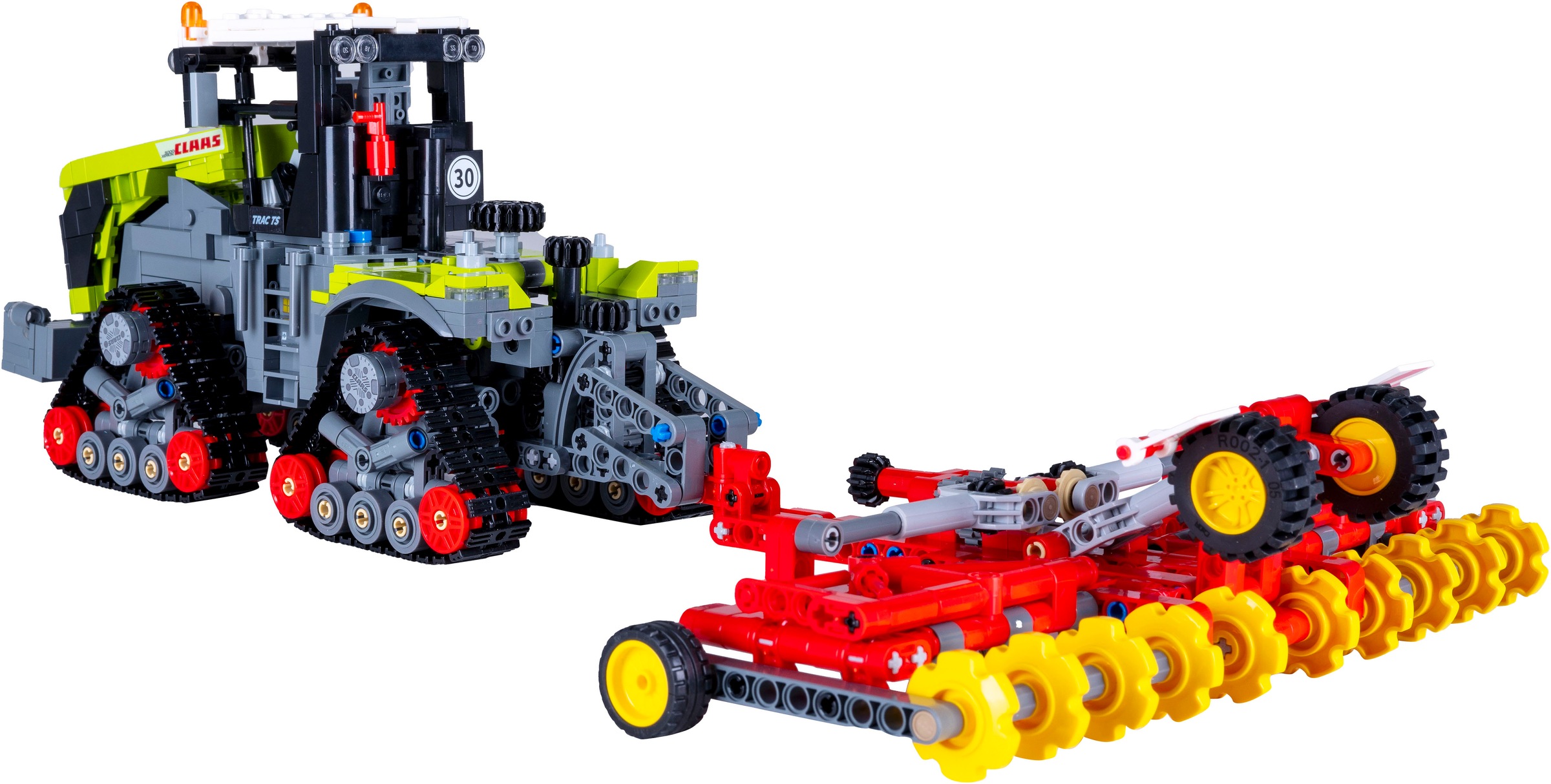 Jamara Konstruktions-Spielset »CaDA, Claas Xerion 5000 Trac TS 1:32 Bricks«, (1336 St.)